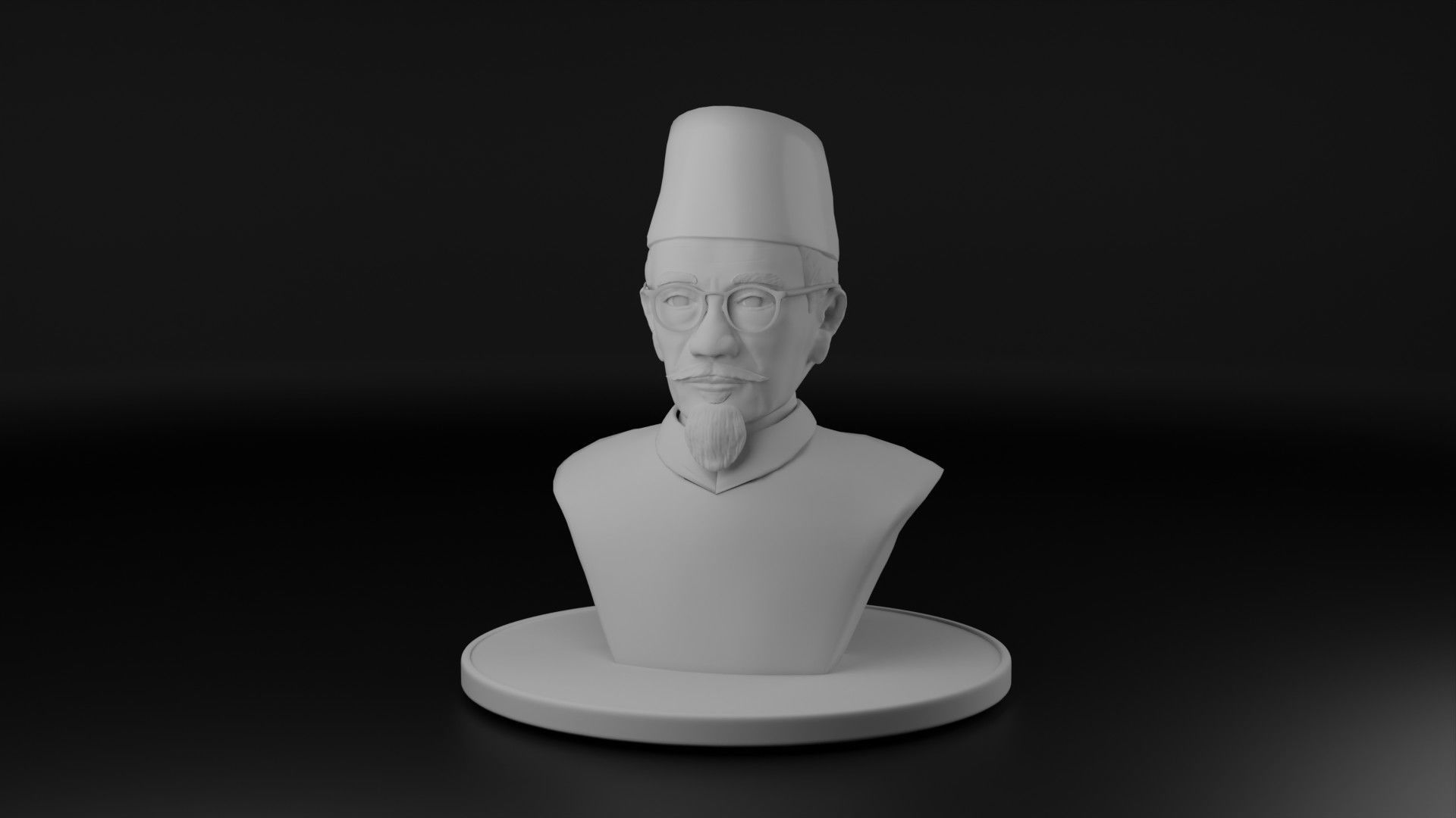 Agus Salim 3D model_8