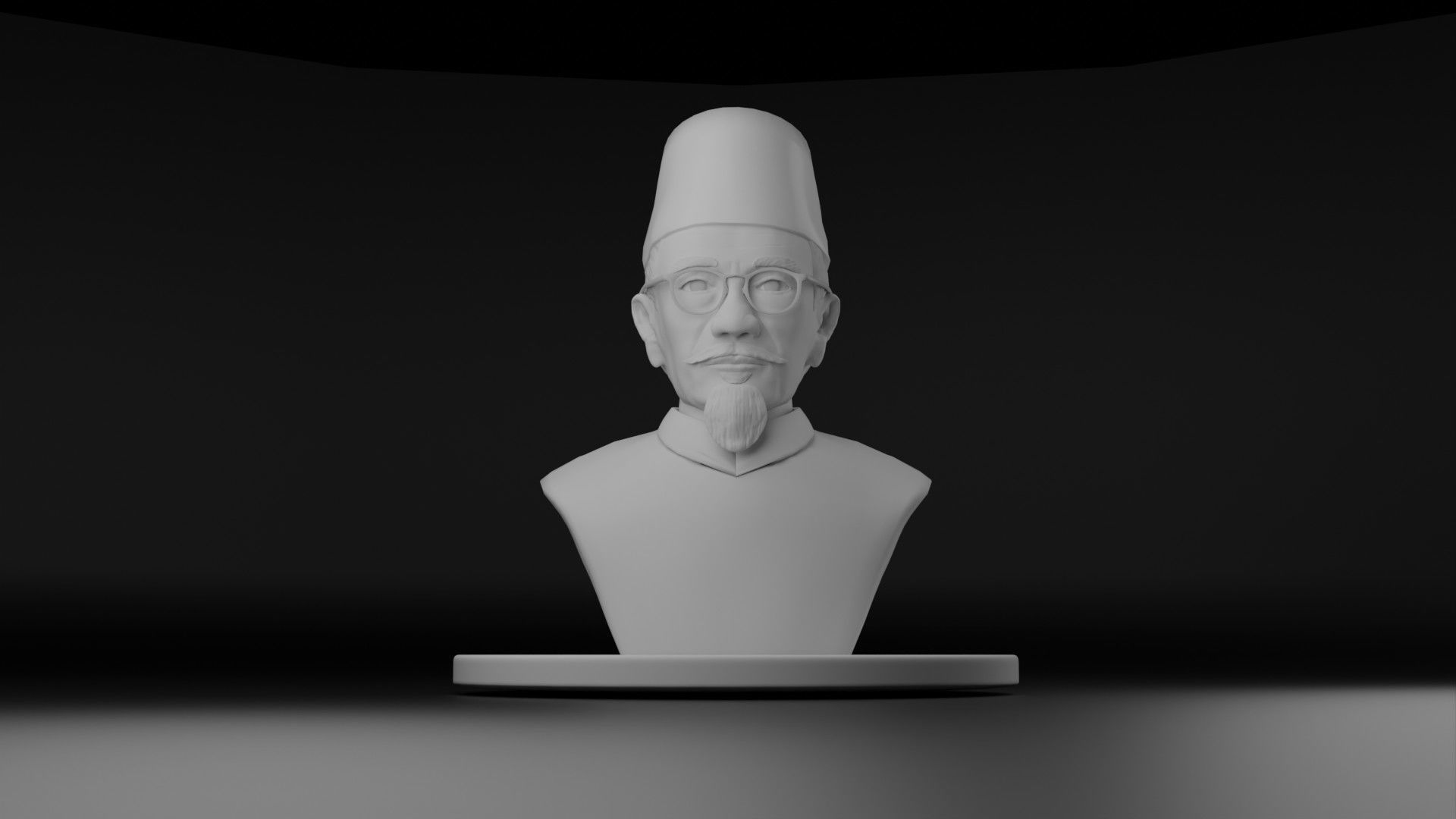 Agus Salim 3D model_9