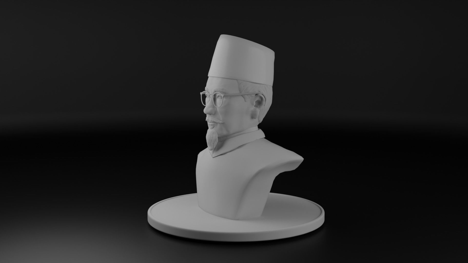 Agus Salim 3D model_7