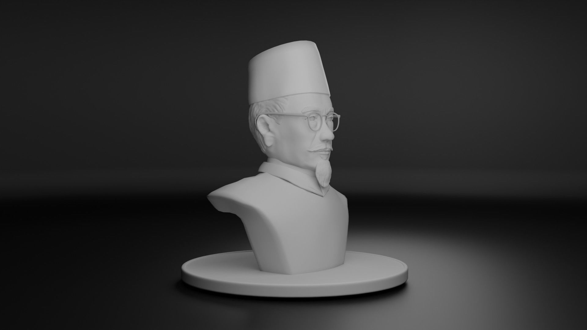 Agus Salim 3D model_2