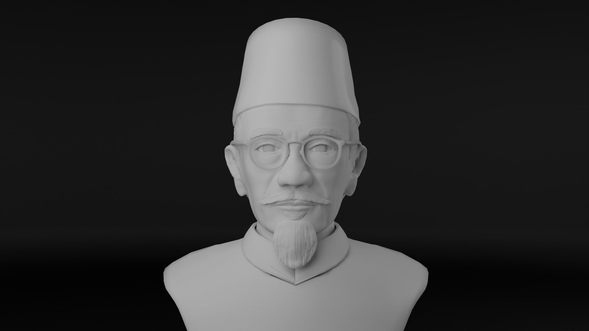 Agus Salim 3D model_10