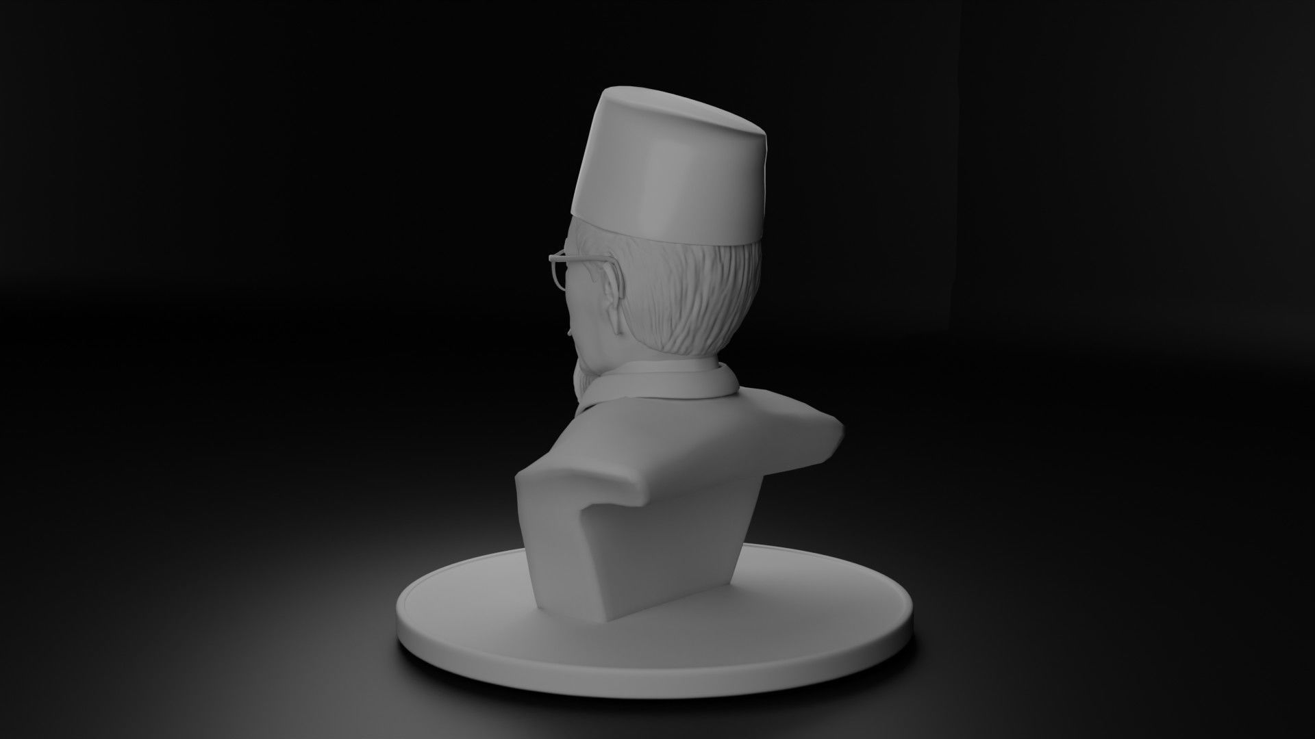 Agus Salim 3D model_6