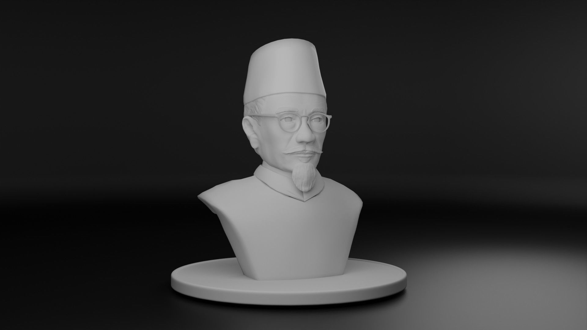 Agus Salim 3D model_1