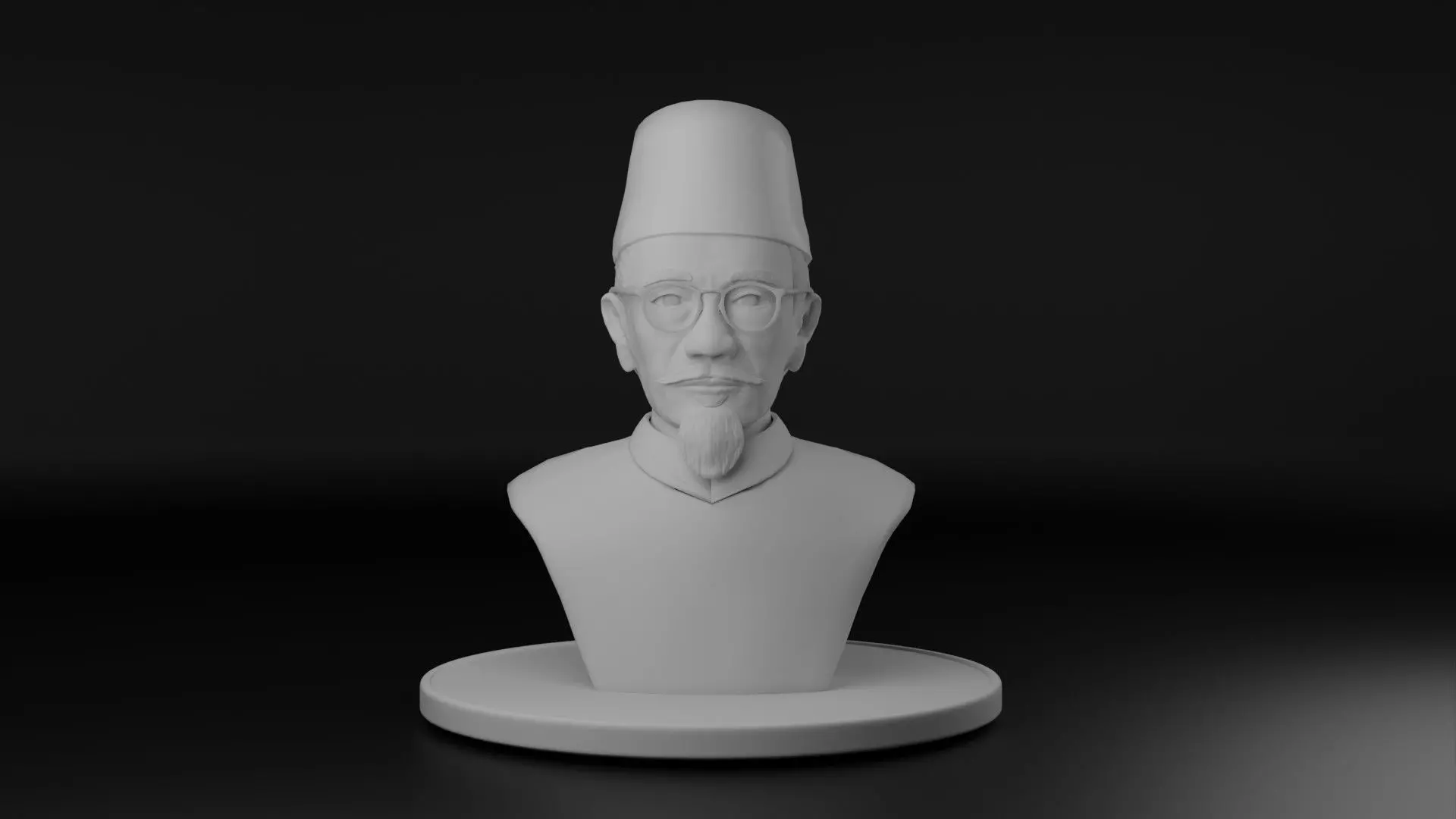 Agus Salim 3D model_0