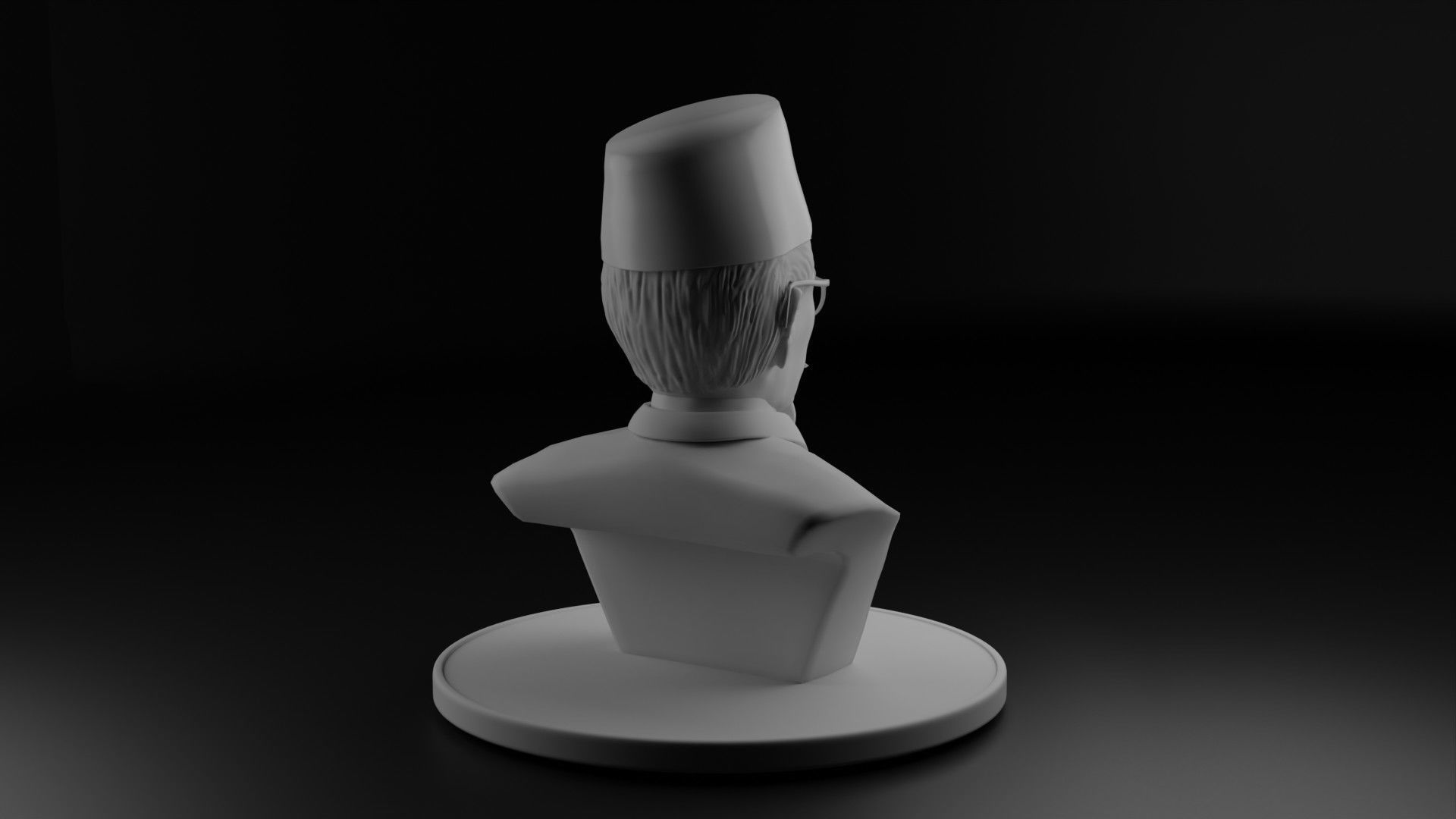 Agus Salim 3D model_4