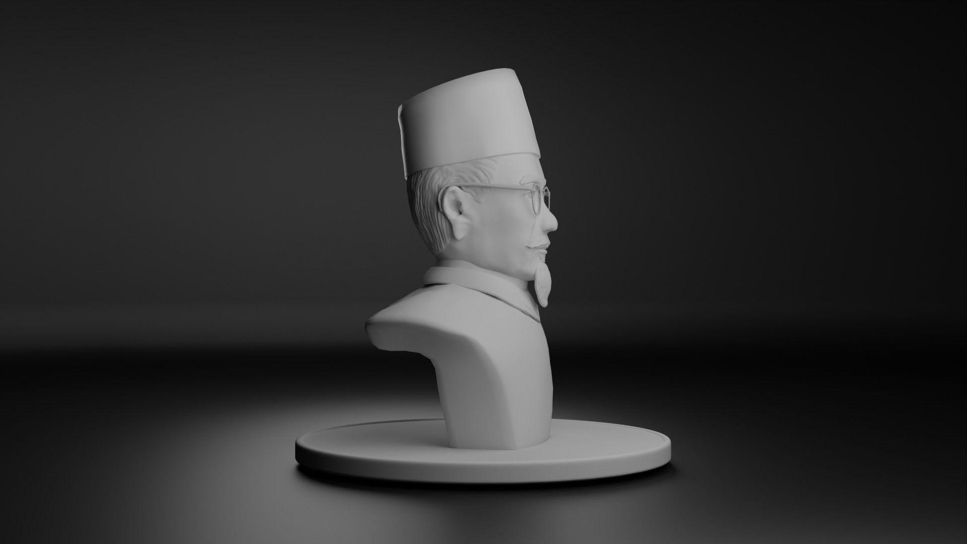 Agus Salim 3D model_3