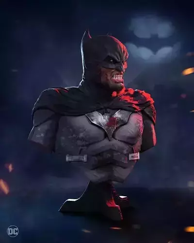 Batman bust 3D print READY model