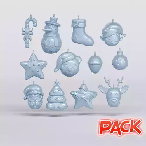 CHRISTMAS TREE DECORATIONS 3D print model