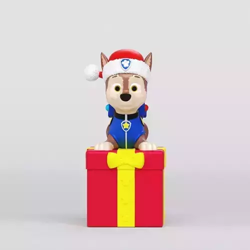 CHASE PAW PATROL BOX CHRISTMAS 3D print model