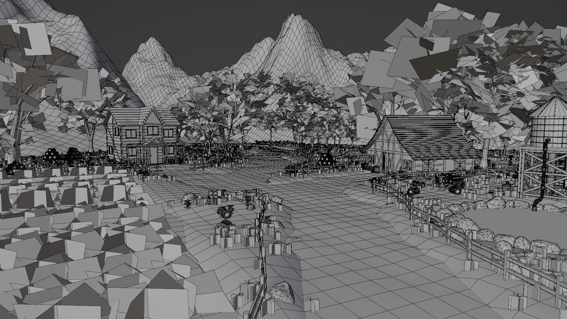 Farm field 3D model_15