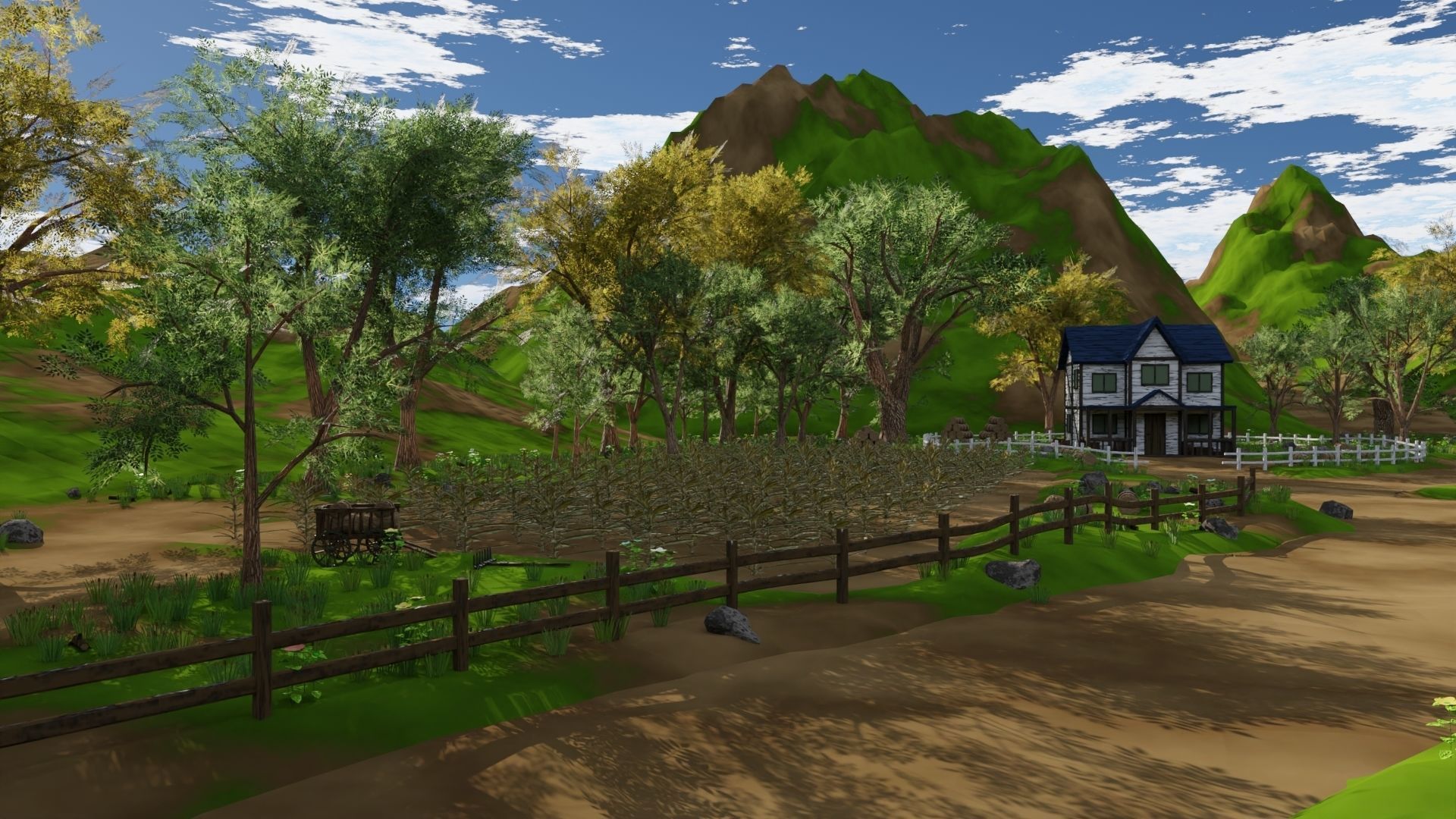 Farm field 3D model_19