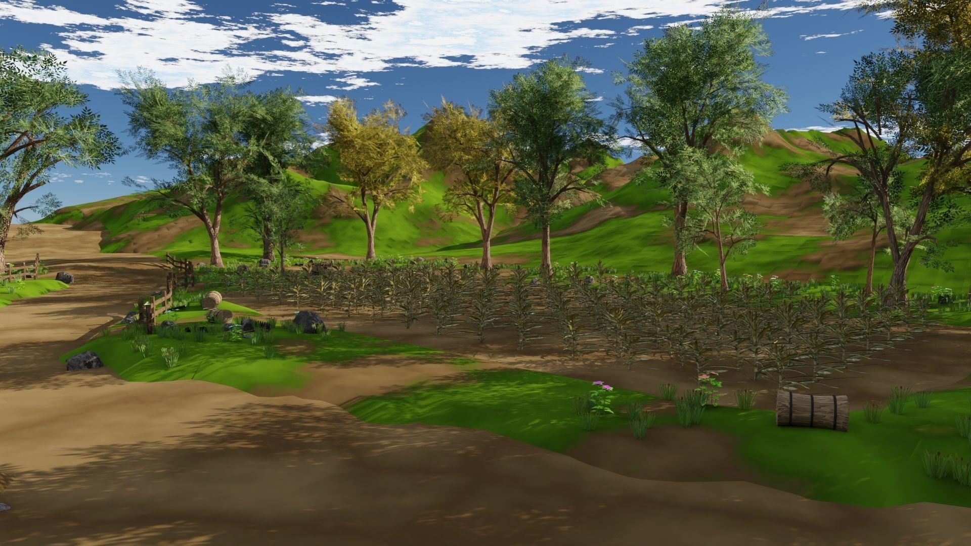 Farm field 3D model_29