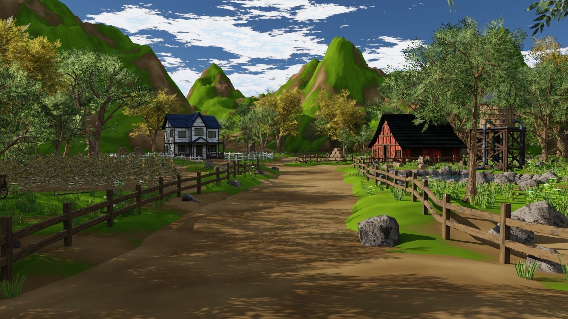Farm field 3D model_24