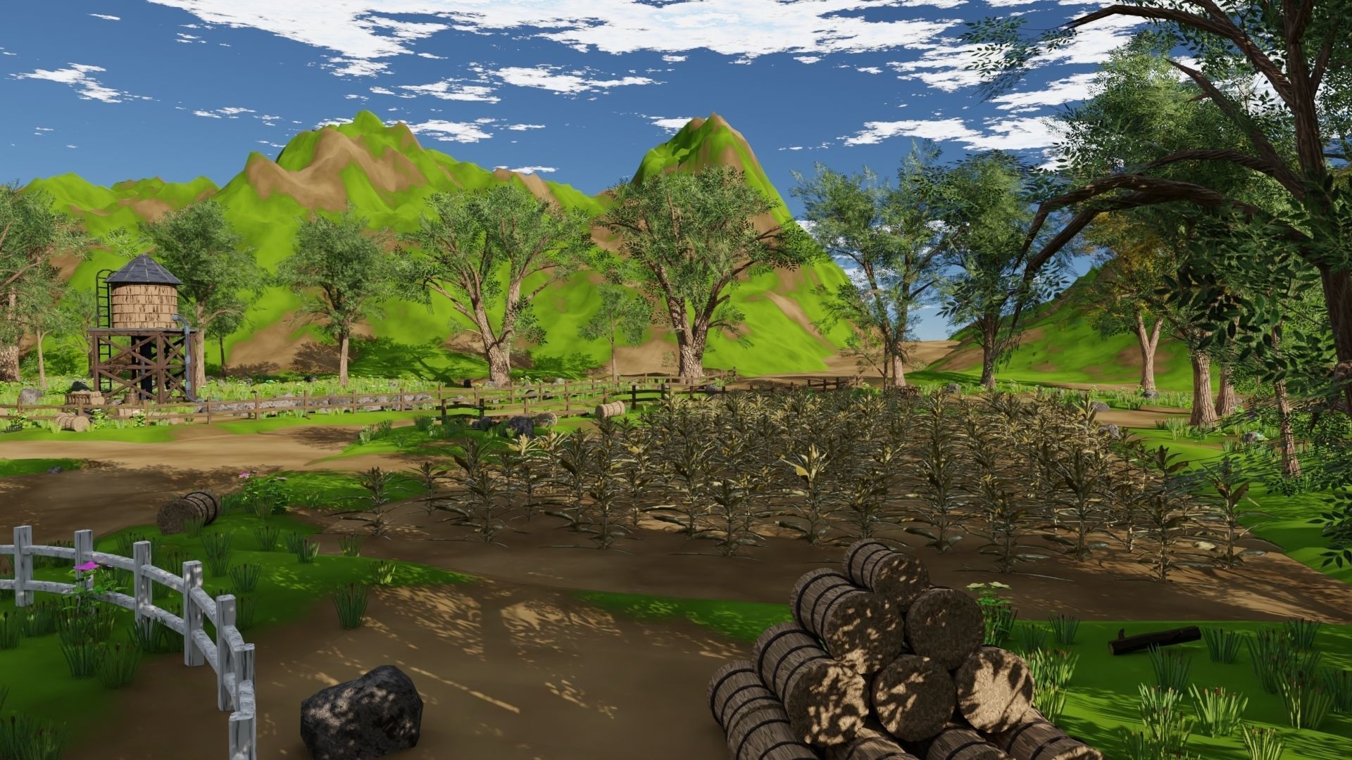 Farm field 3D model_30