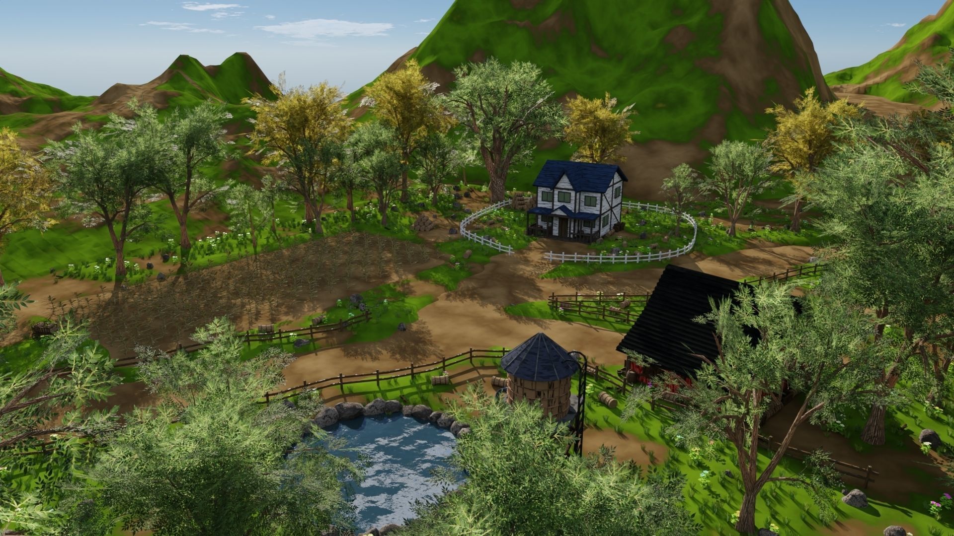 Farm field 3D model_25