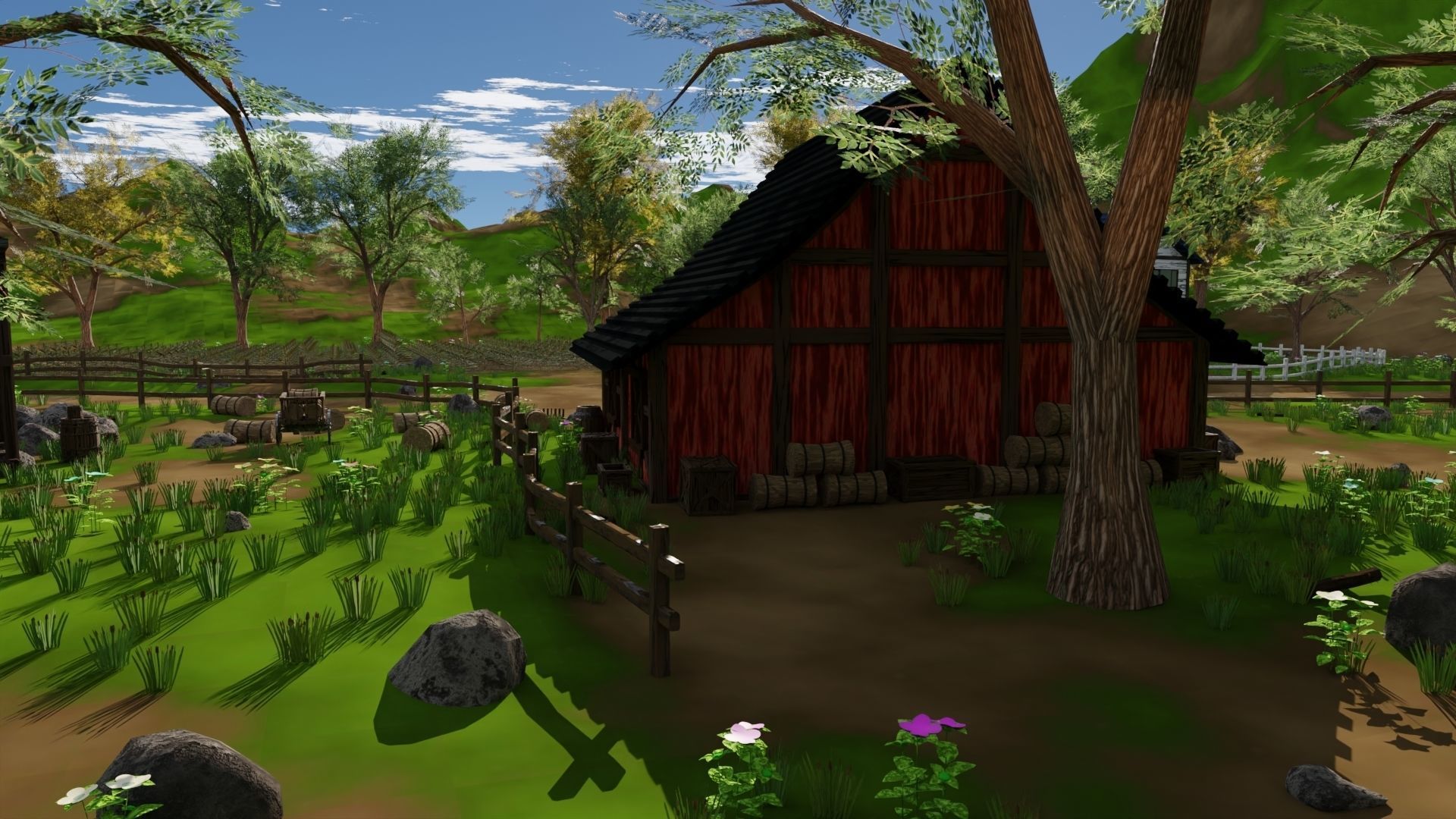 Farm field 3D model_32