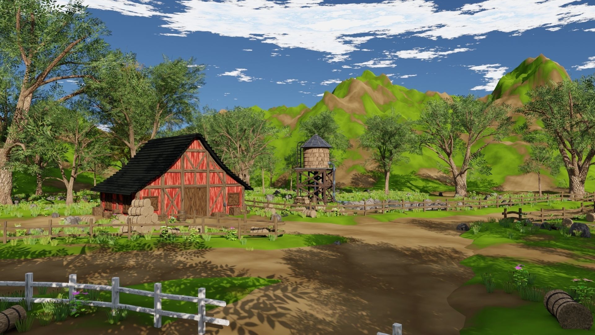 Farm field 3D model_14