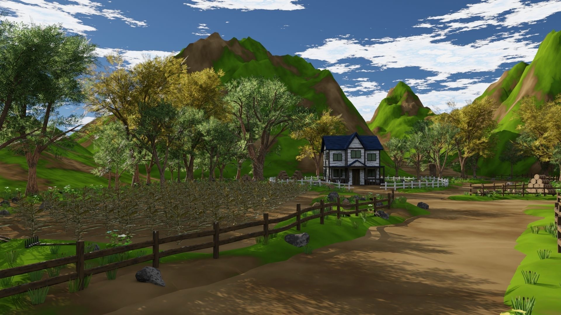 Farm field 3D model_20