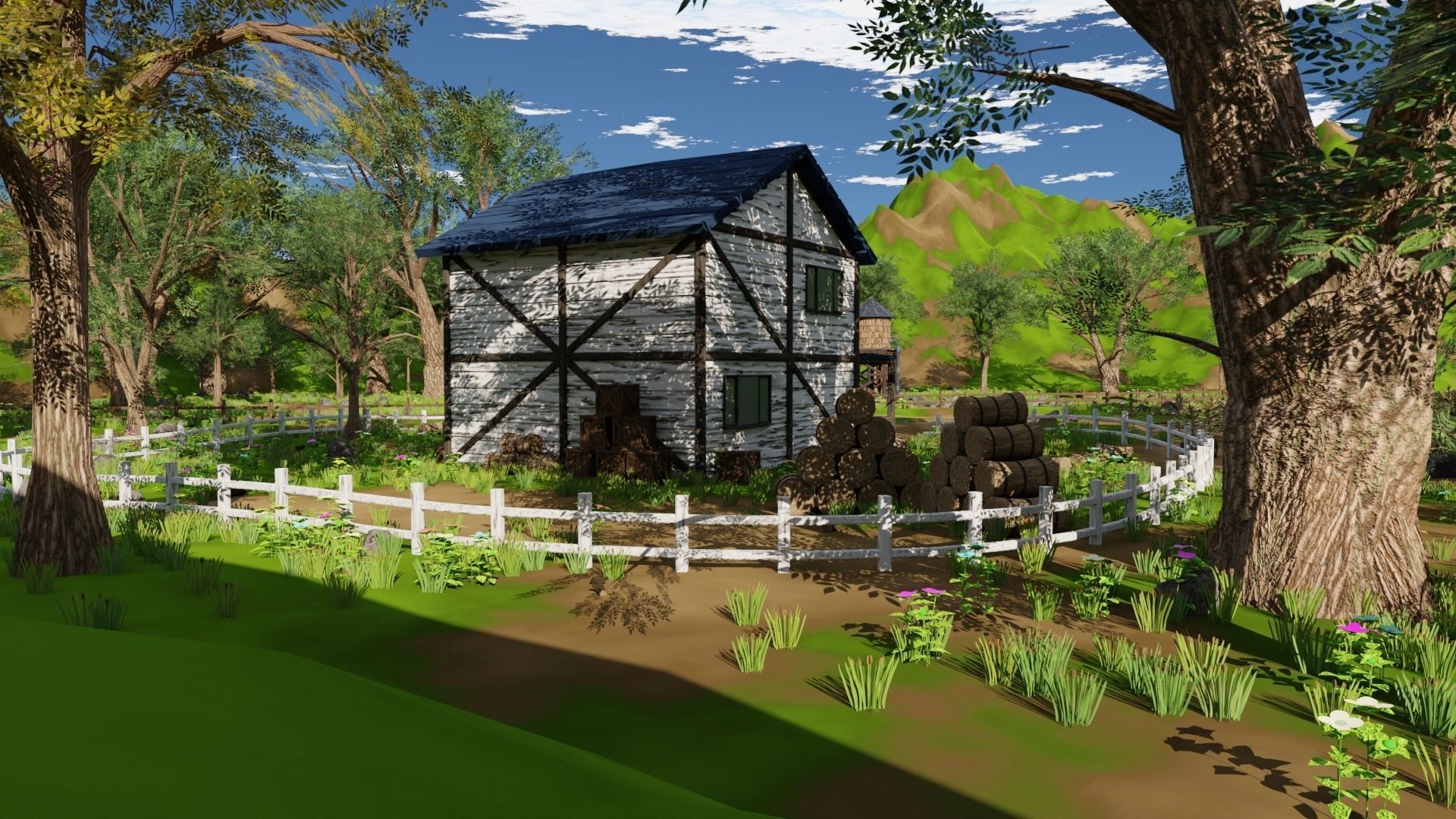 Farm field 3D model_22