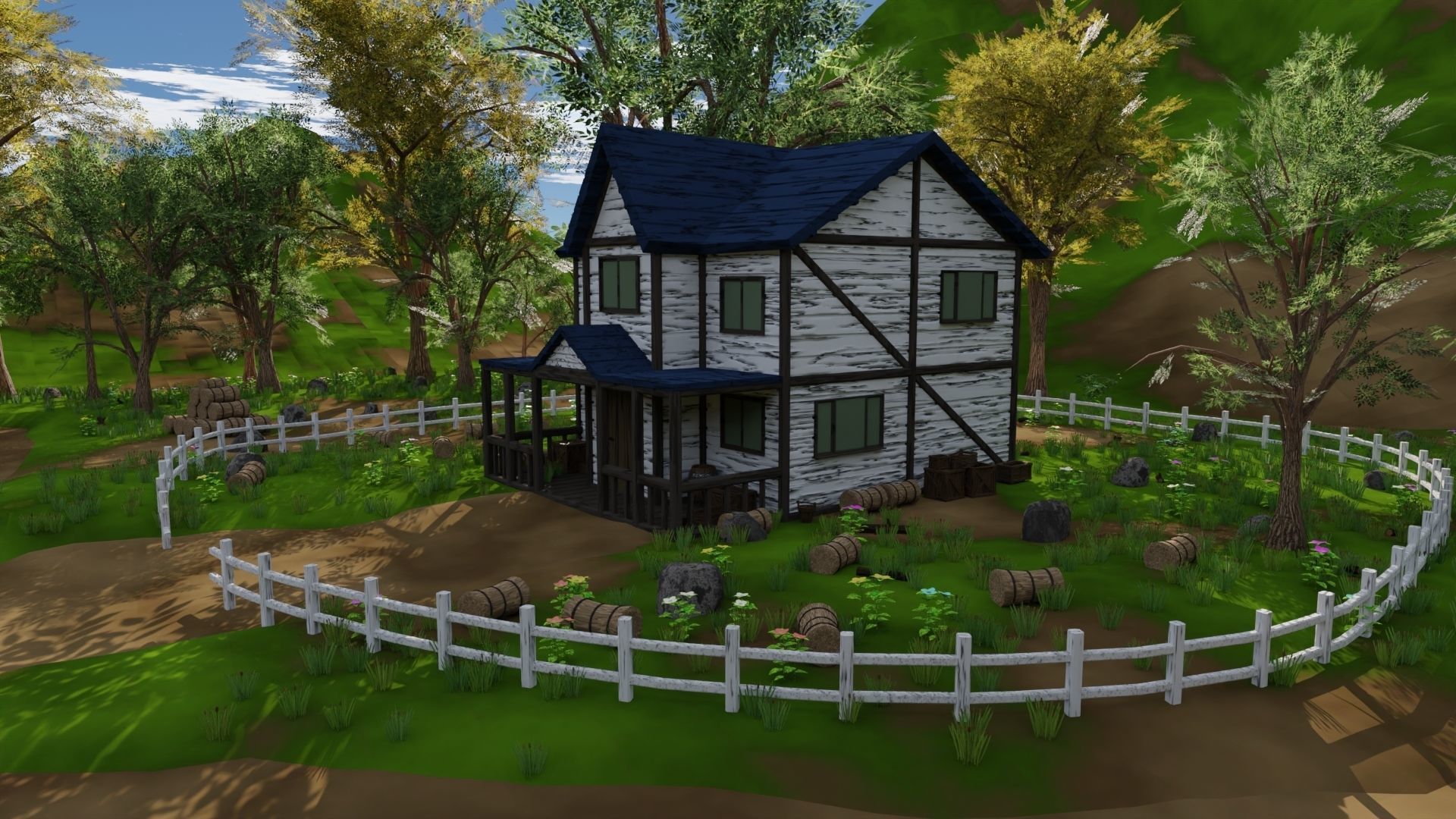 Farm field 3D model_9