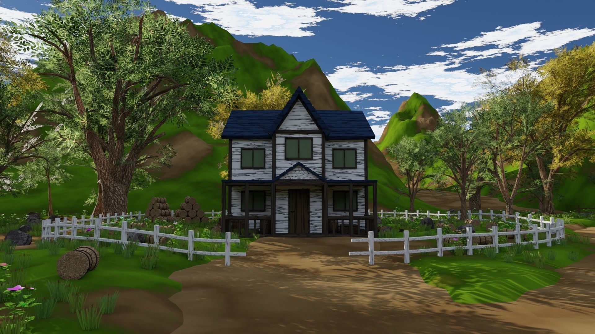 Farm field 3D model_7
