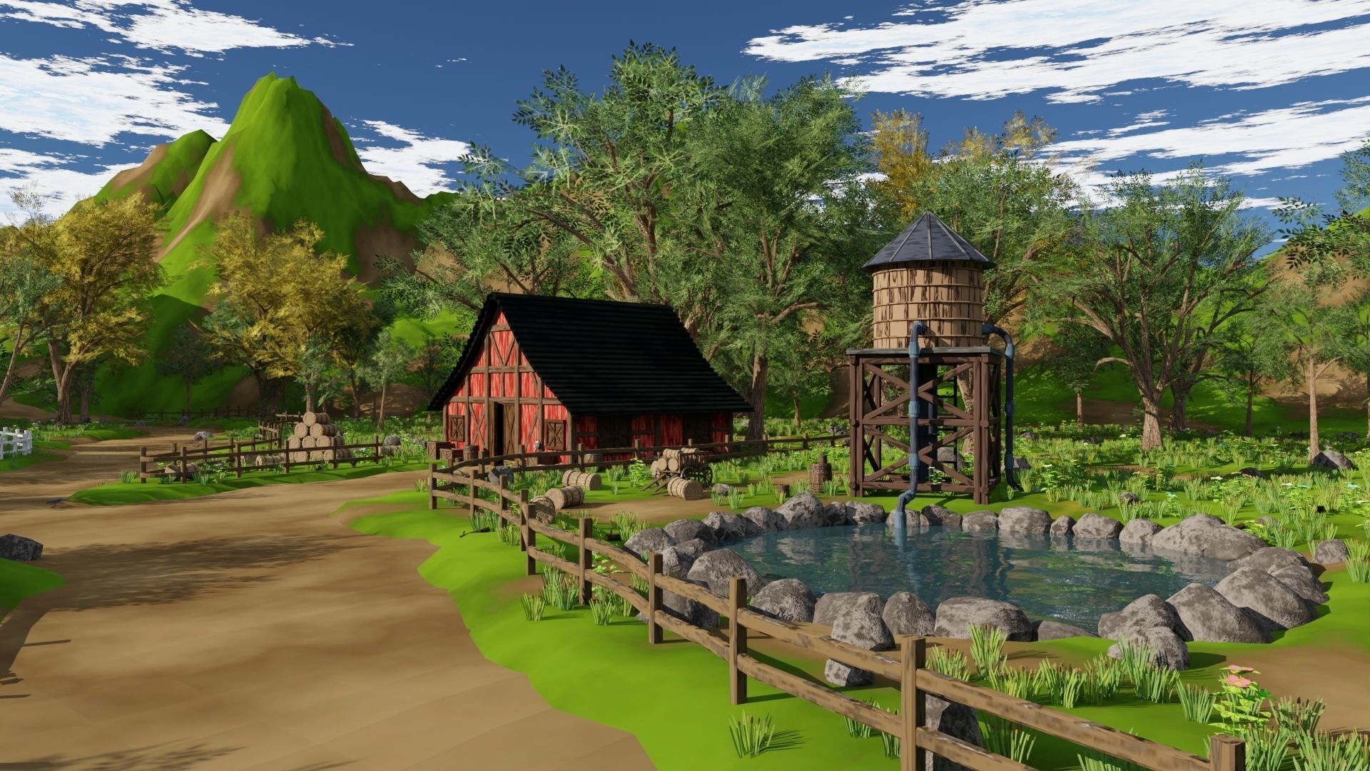 Farm field 3D model_13