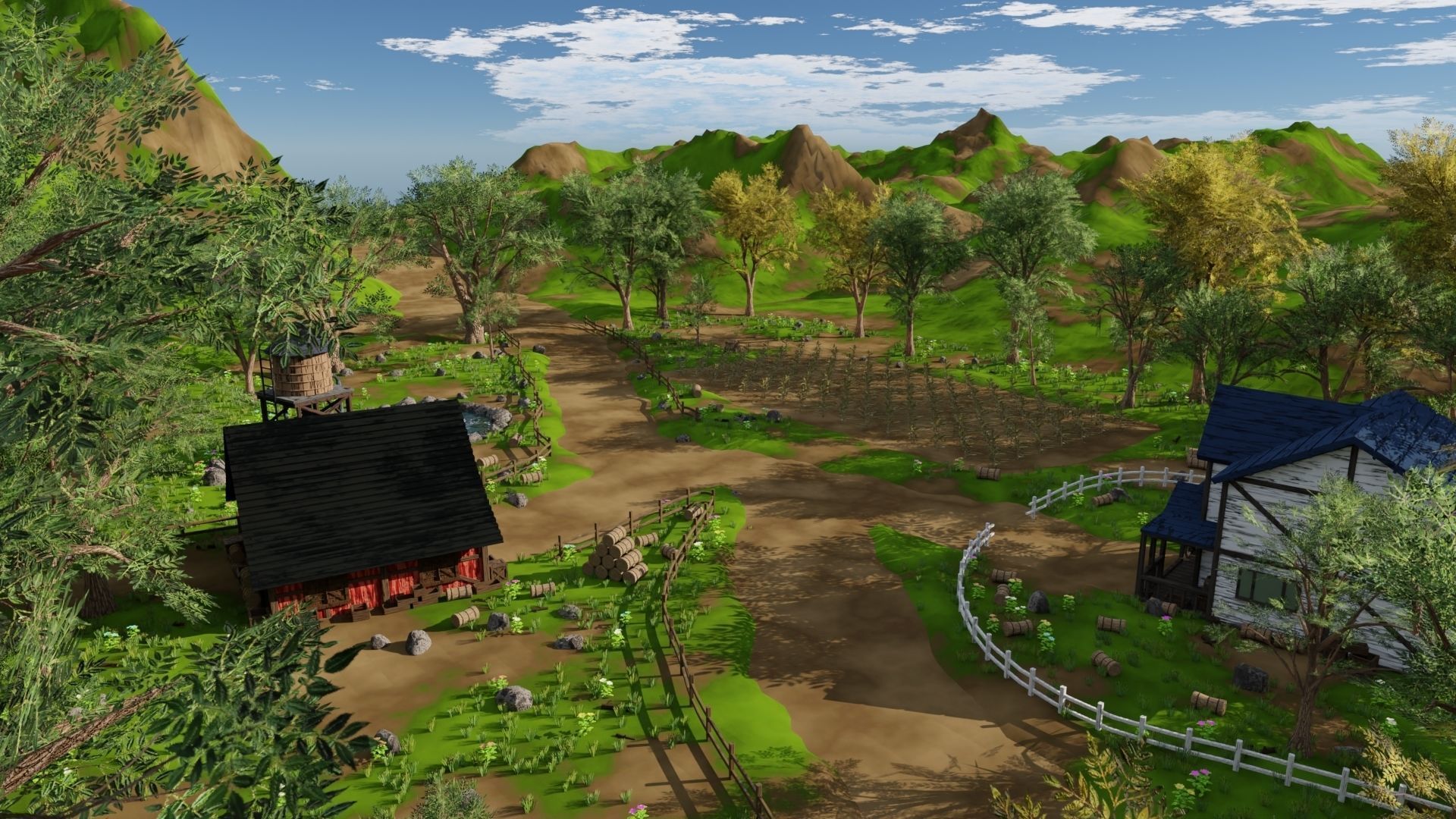 Farm field 3D model_26