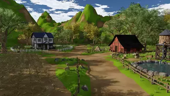 Farm field 3D model