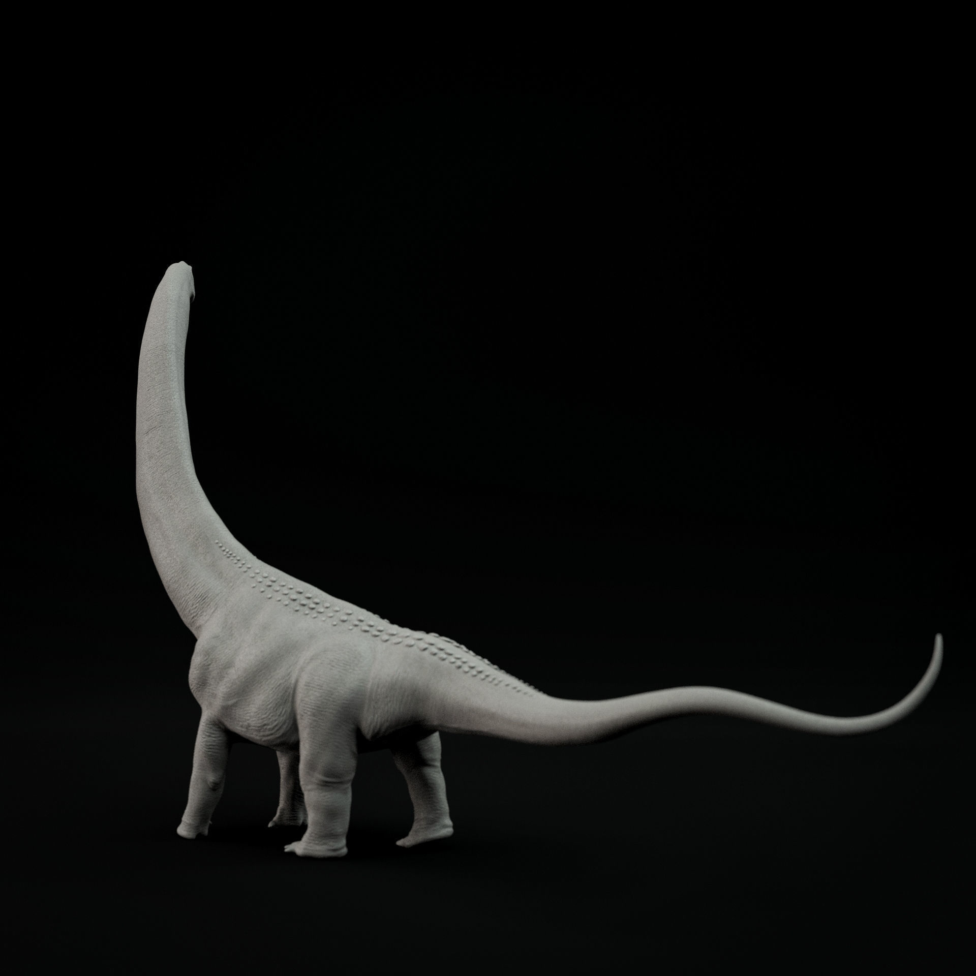 Argentinosaurus 1-100 scale pre-supported dinosaur 3D print model_2