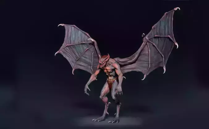 Vampire Demon Algrath 3D Model 3D model