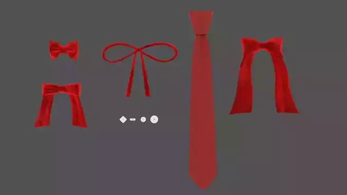 Fabric Bow and Tie Pack Set