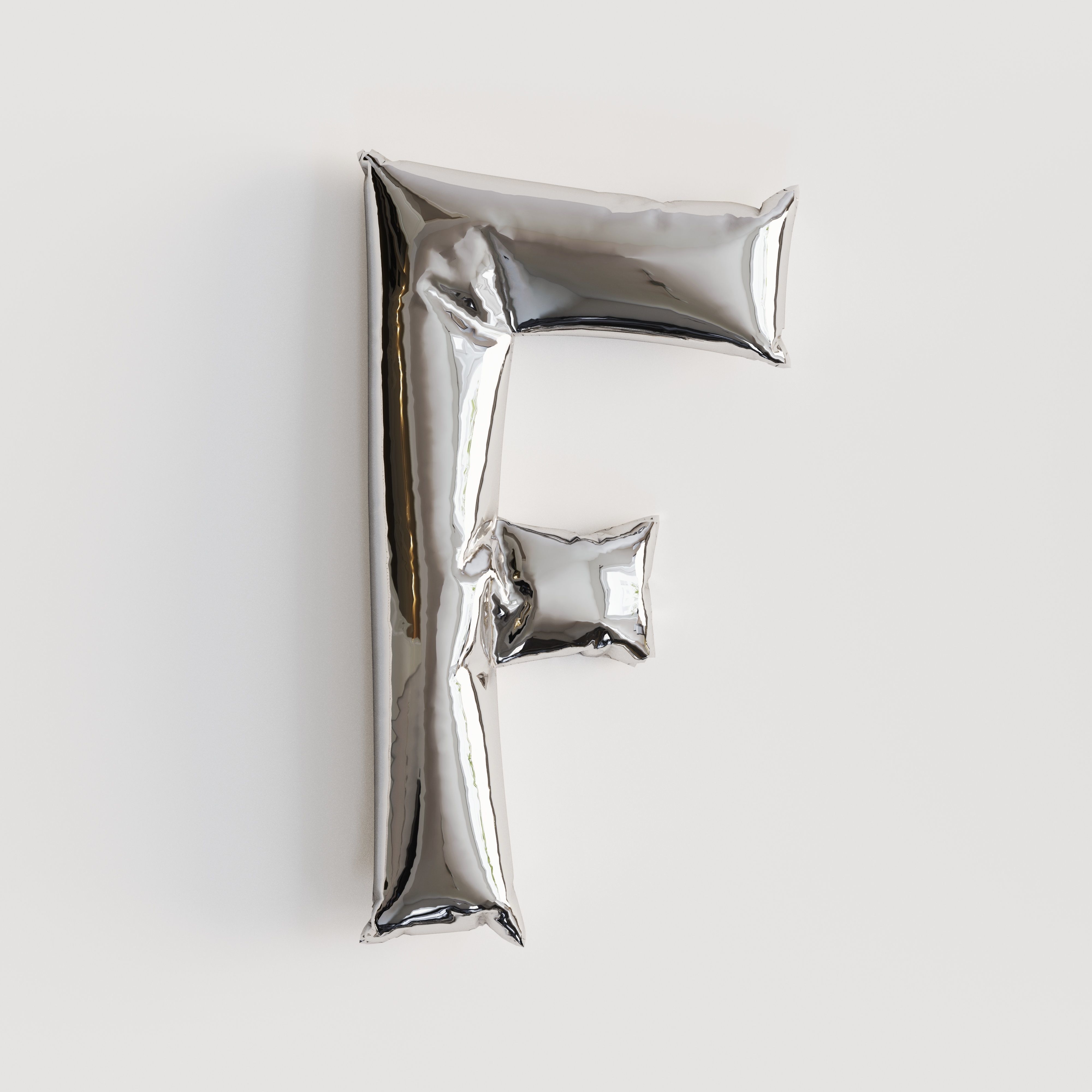 Alphabet balloons  Low-poly 3D model_6