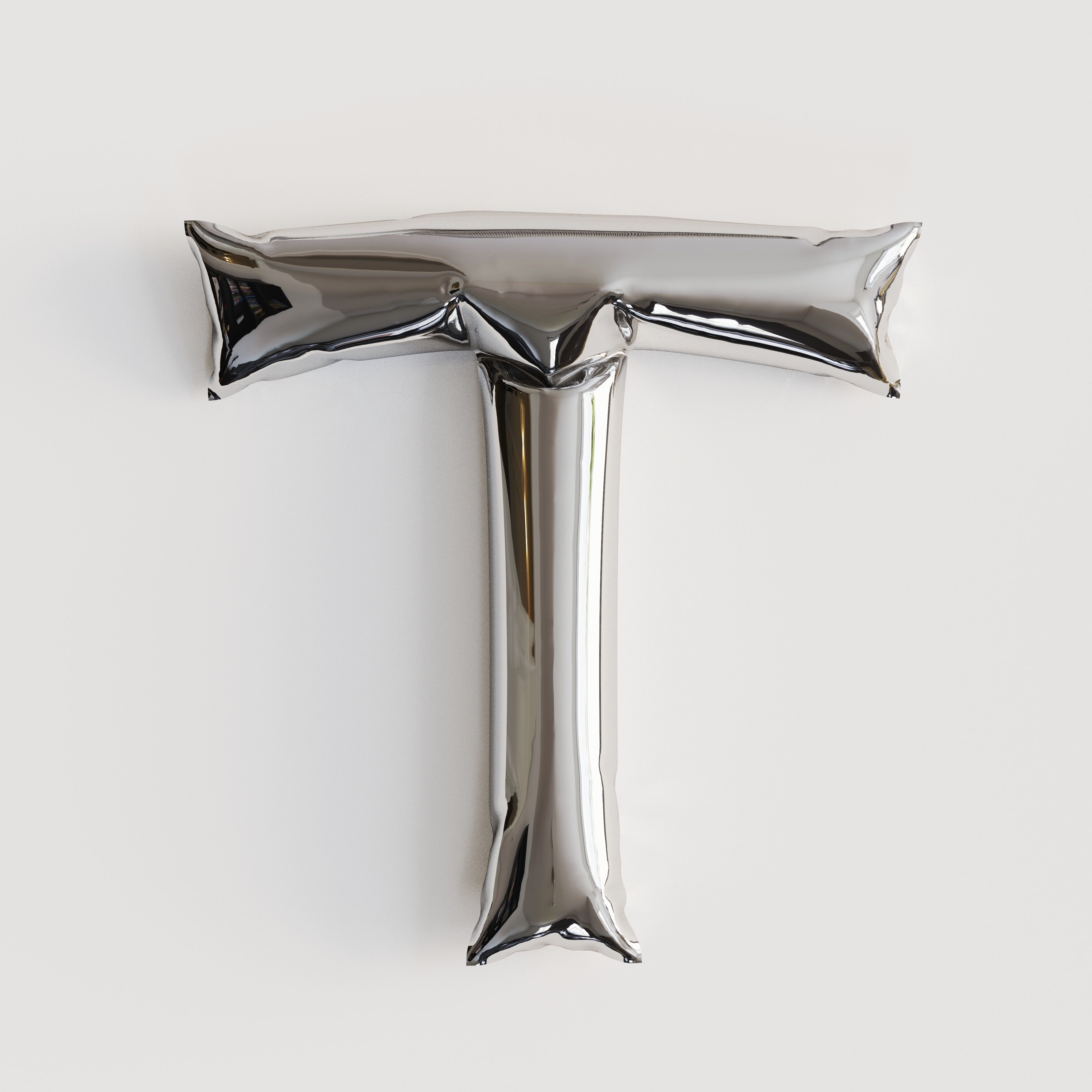 Alphabet balloons  Low-poly 3D model_42