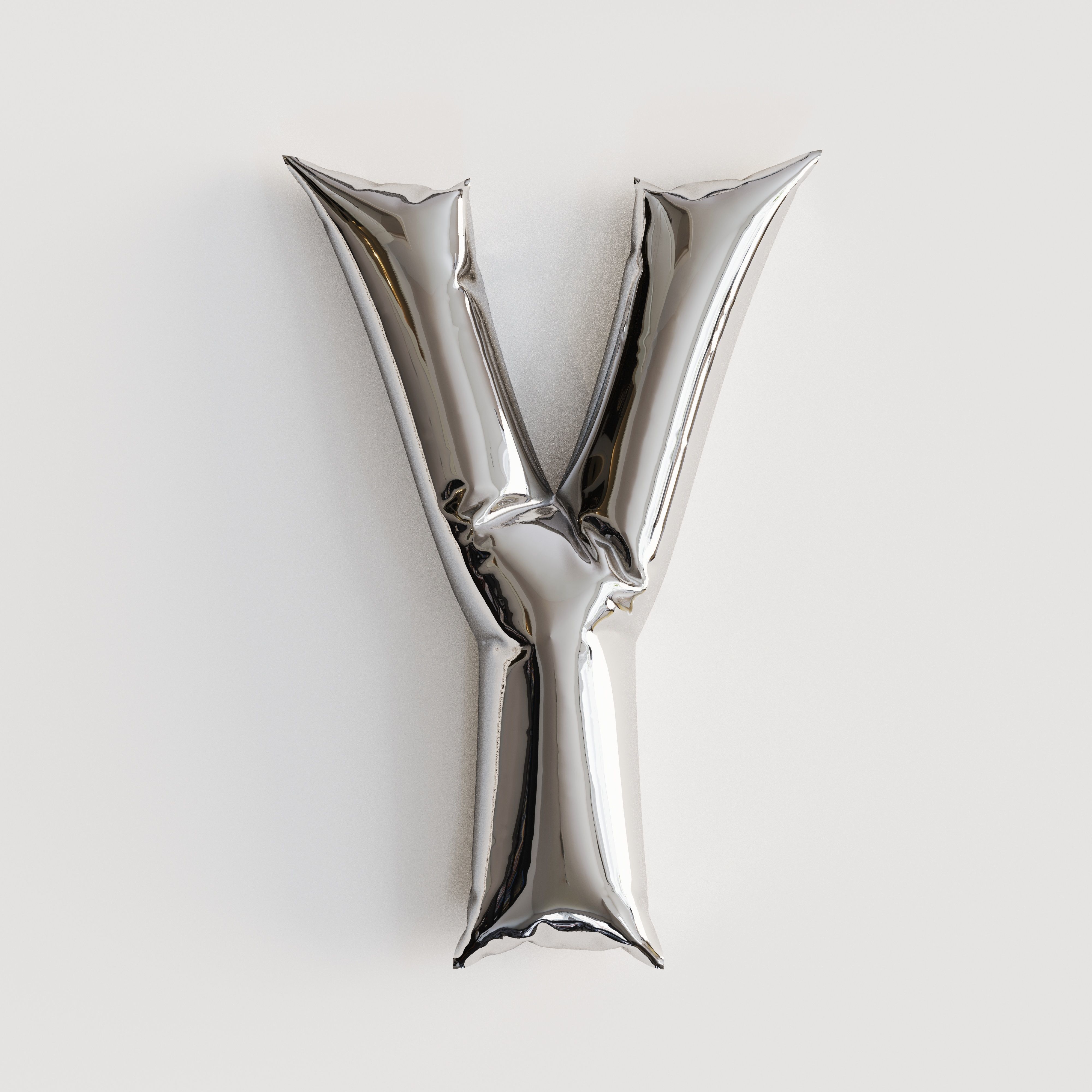 Alphabet balloons  Low-poly 3D model_47