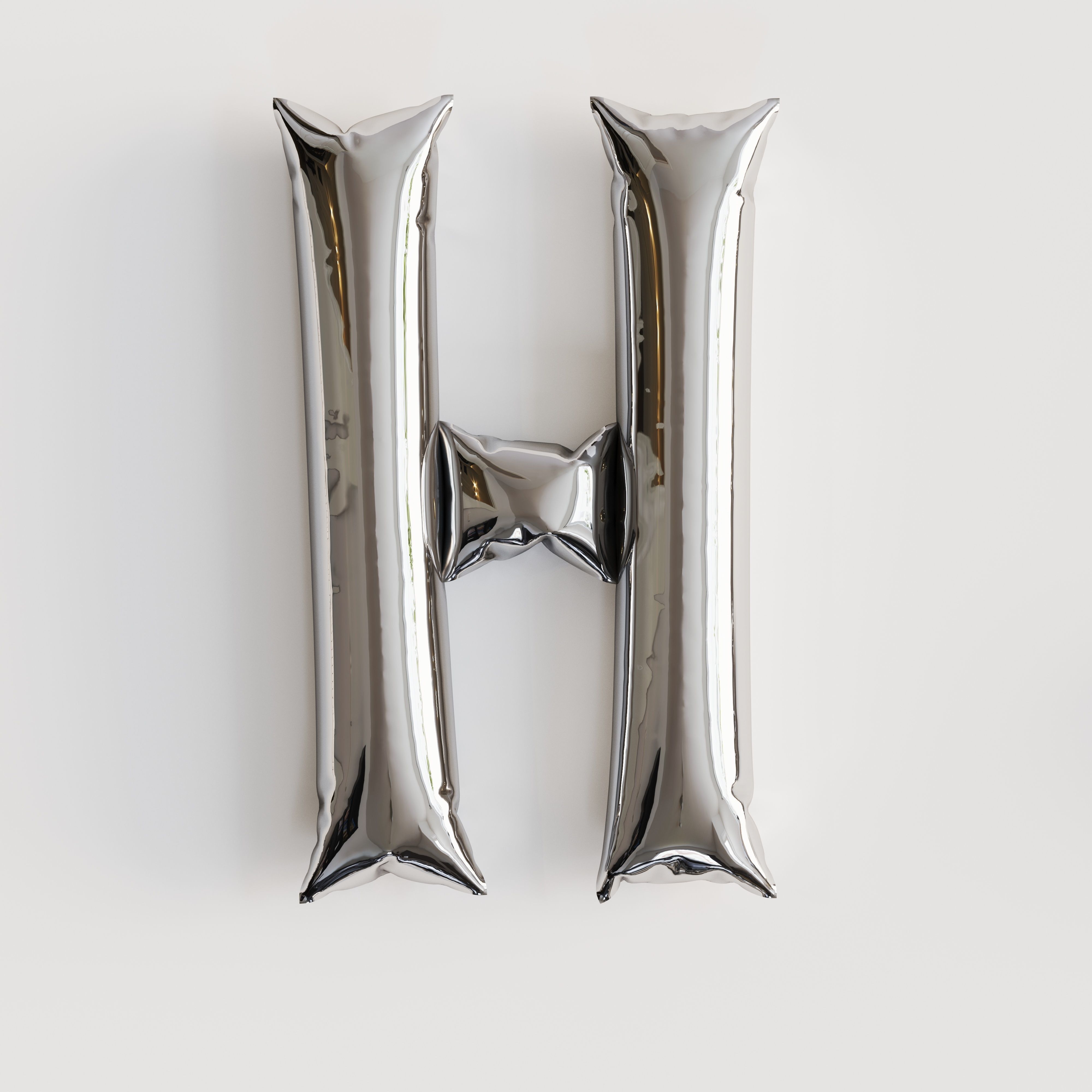 Alphabet balloons  Low-poly 3D model_8