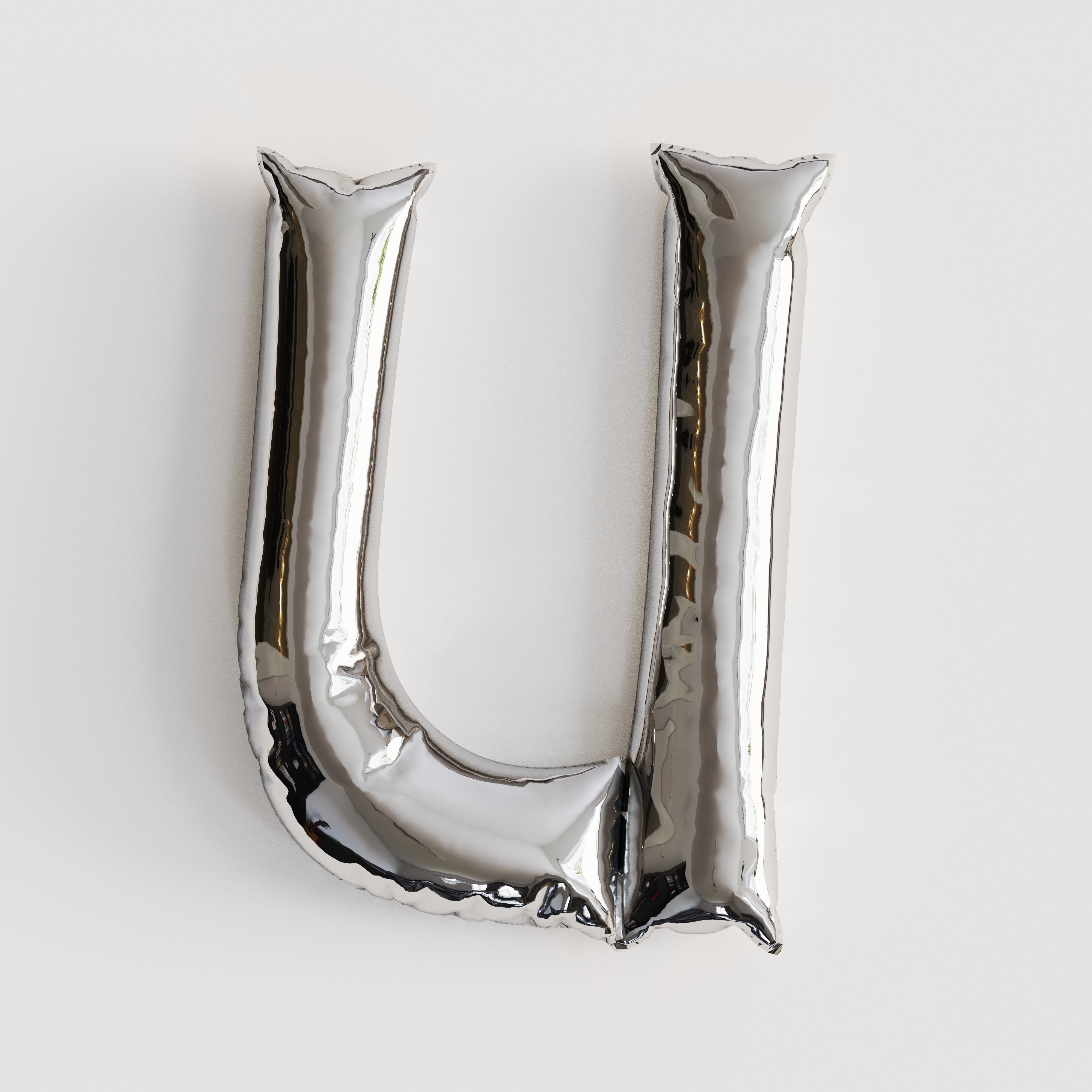 Alphabet balloons  Low-poly 3D model_41