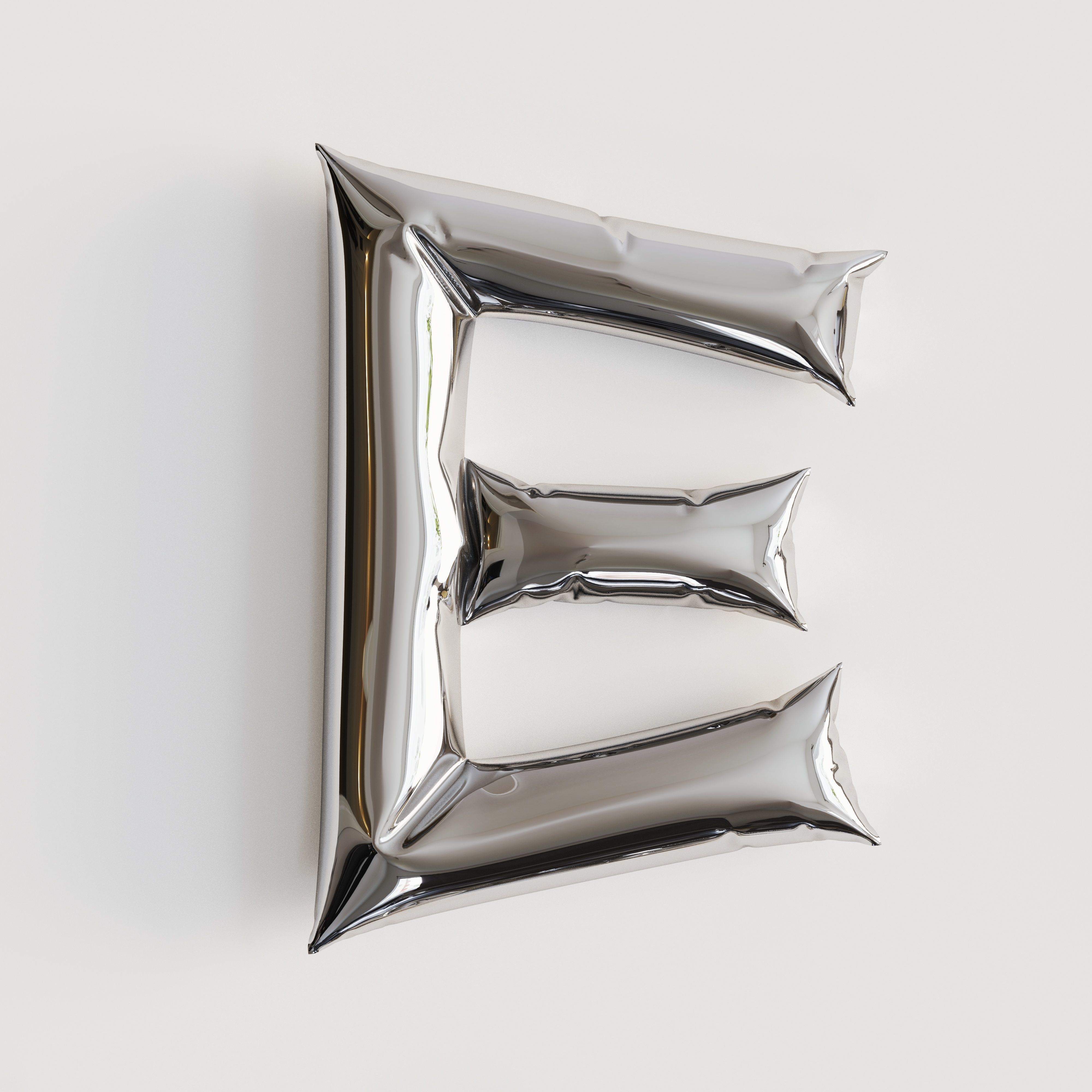 Alphabet balloons  Low-poly 3D model_21