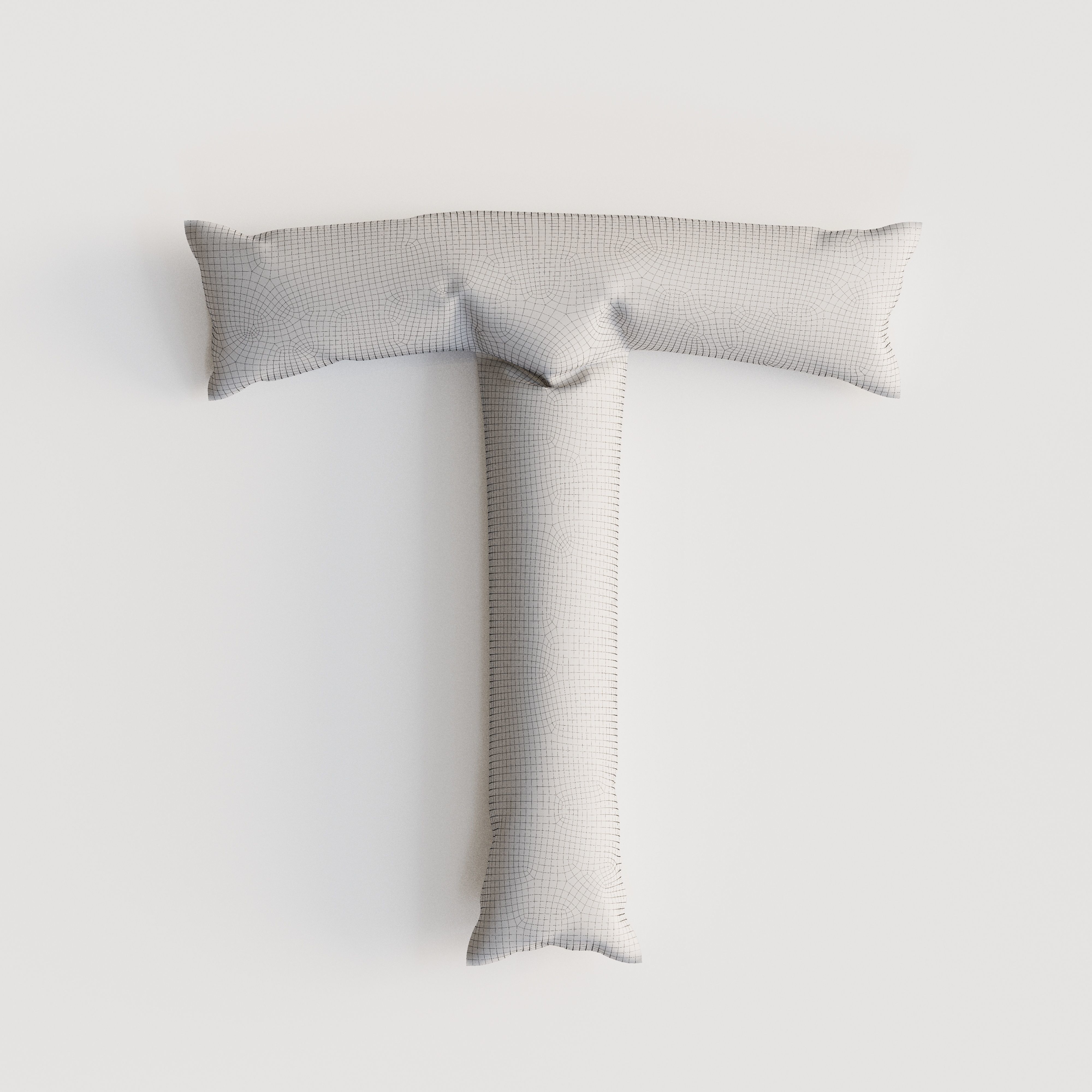 Alphabet balloons  Low-poly 3D model_44