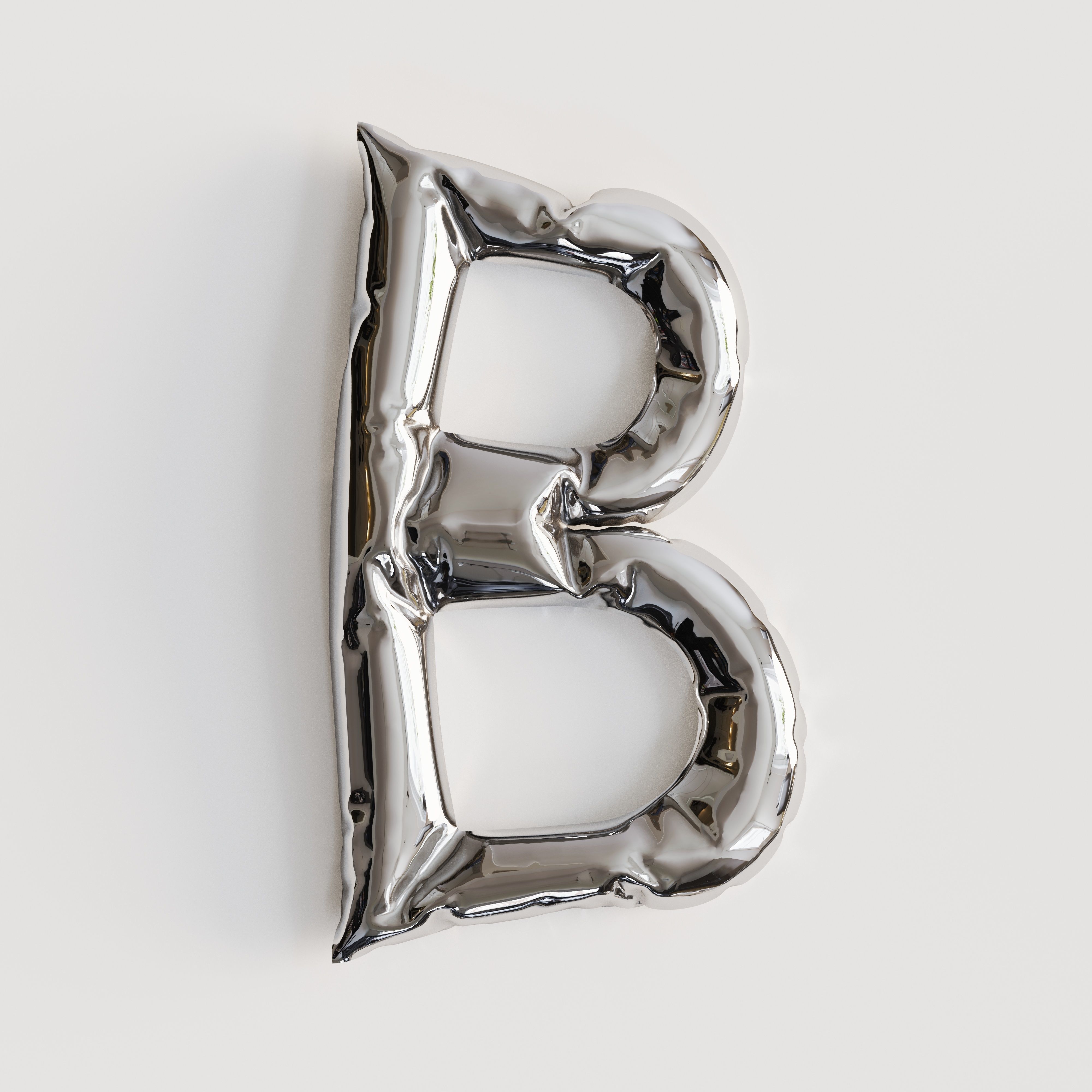 Alphabet balloons  Low-poly 3D model_24