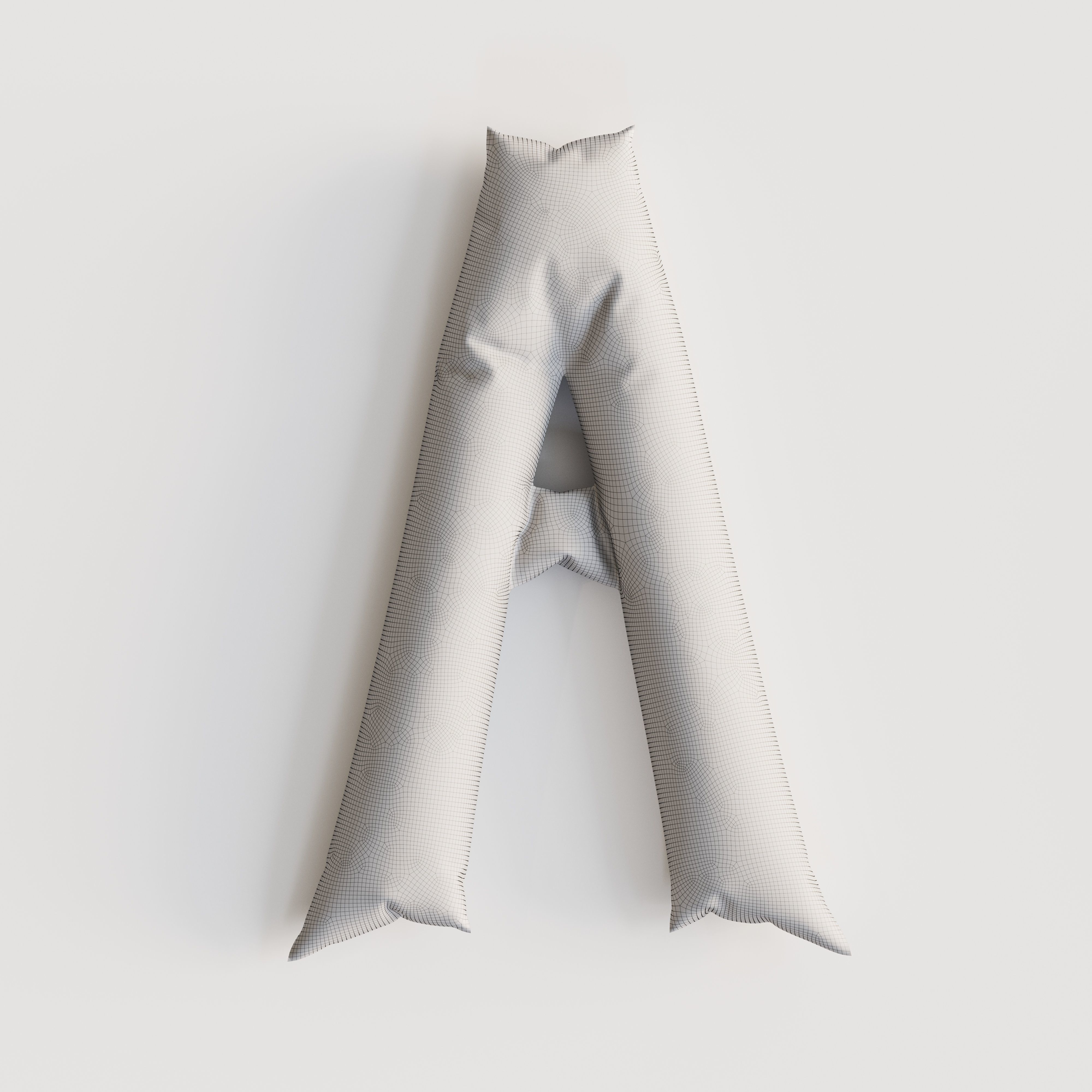 Alphabet balloons  Low-poly 3D model_18