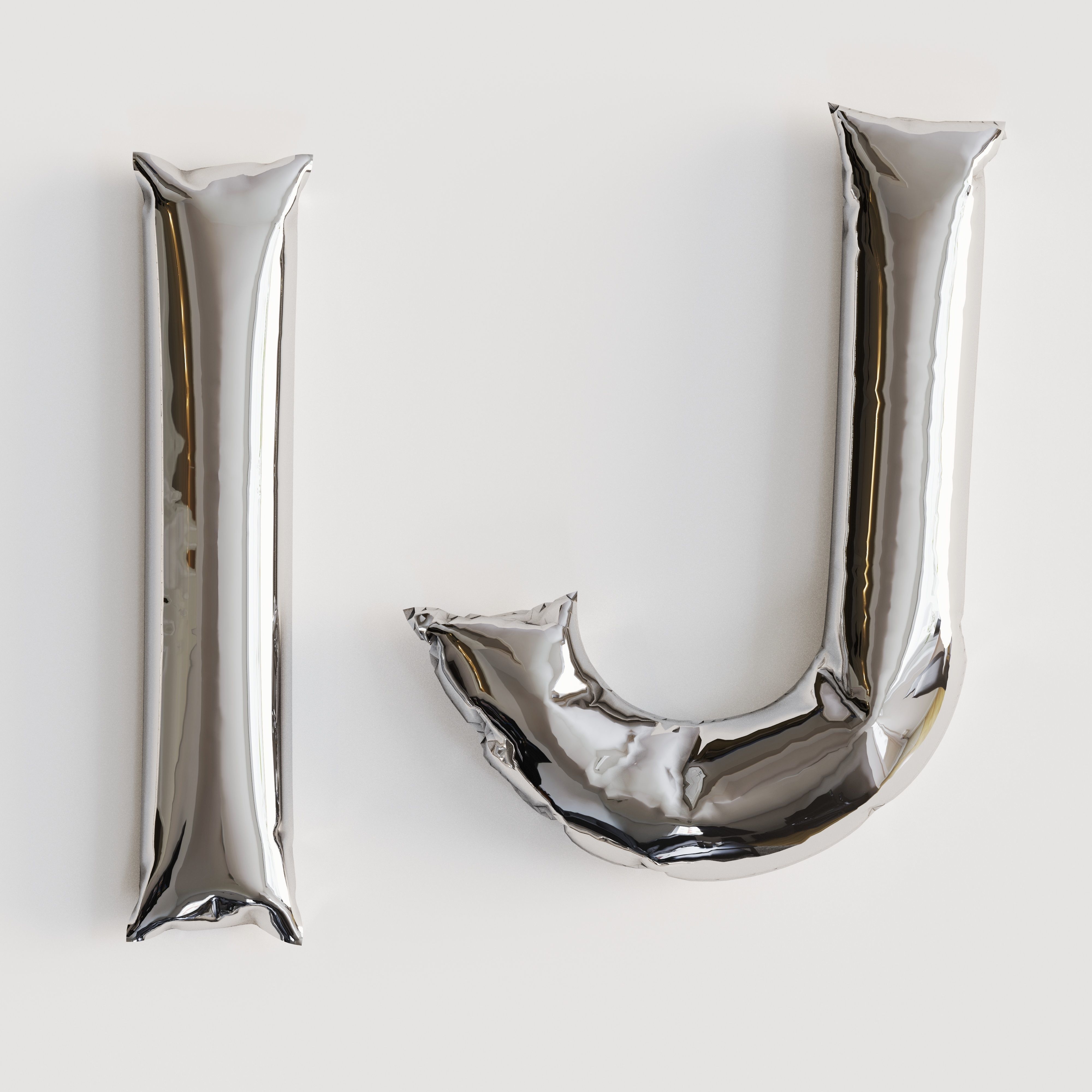 Alphabet balloons  Low-poly 3D model_25