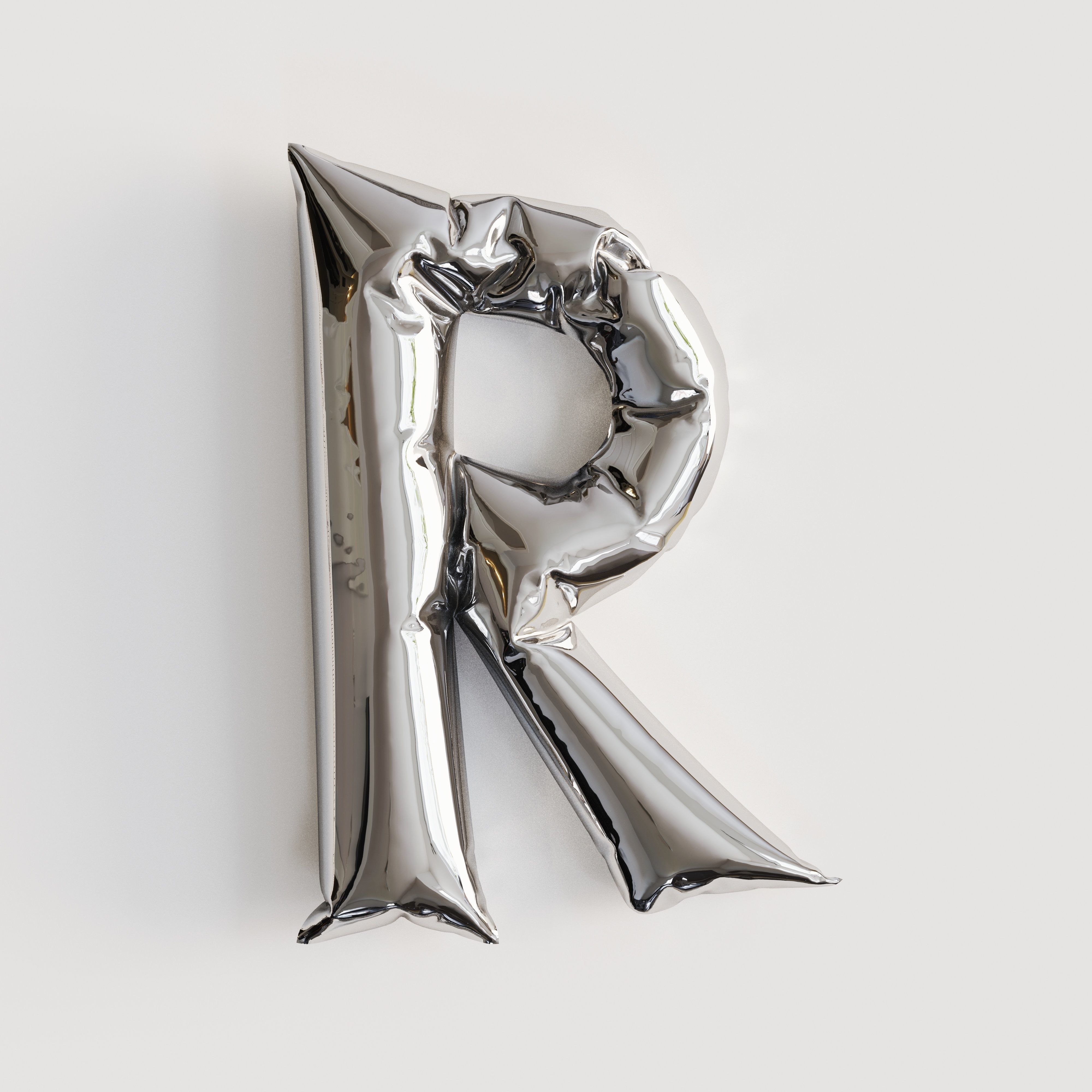 Alphabet balloons  Low-poly 3D model_40