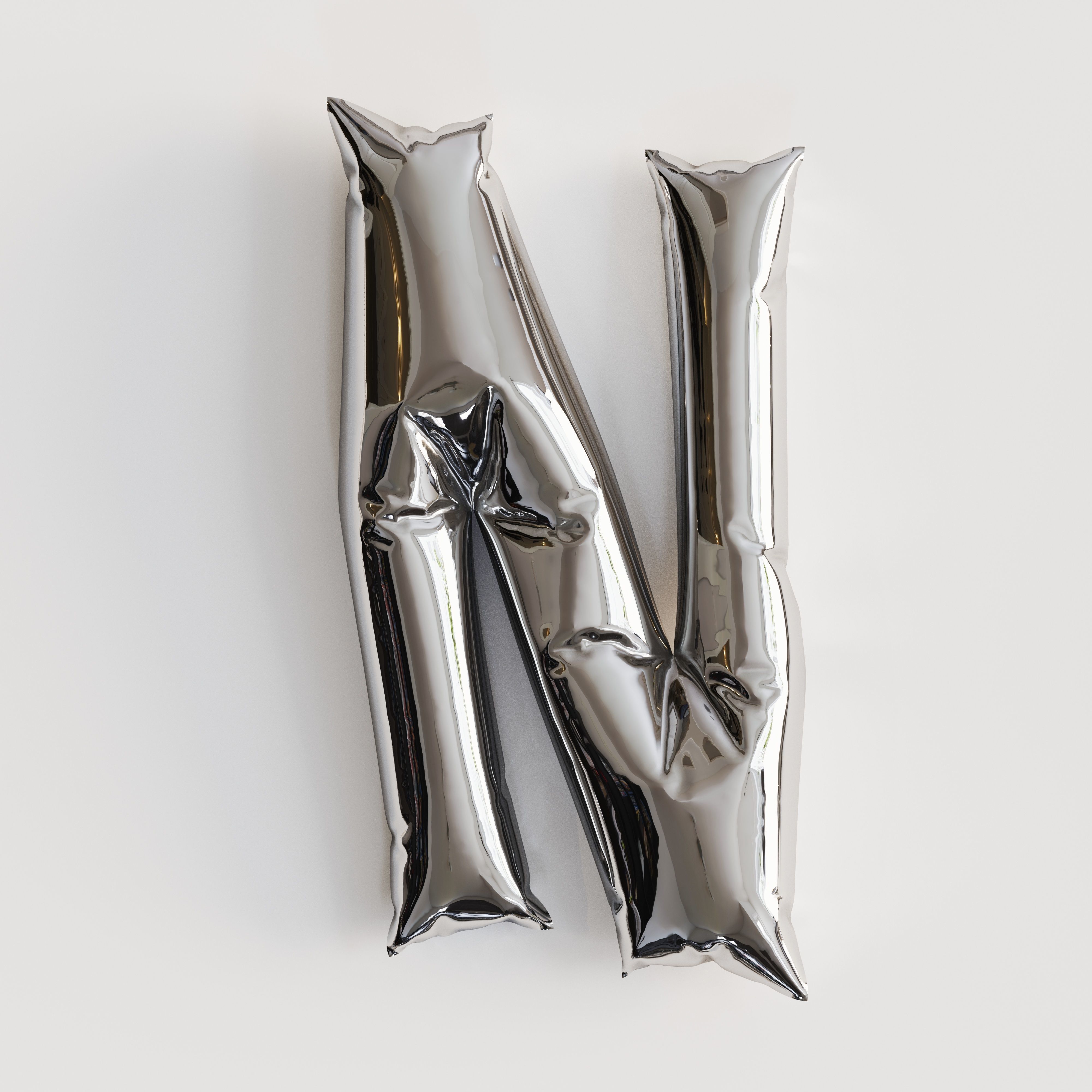 Alphabet balloons  Low-poly 3D model_32