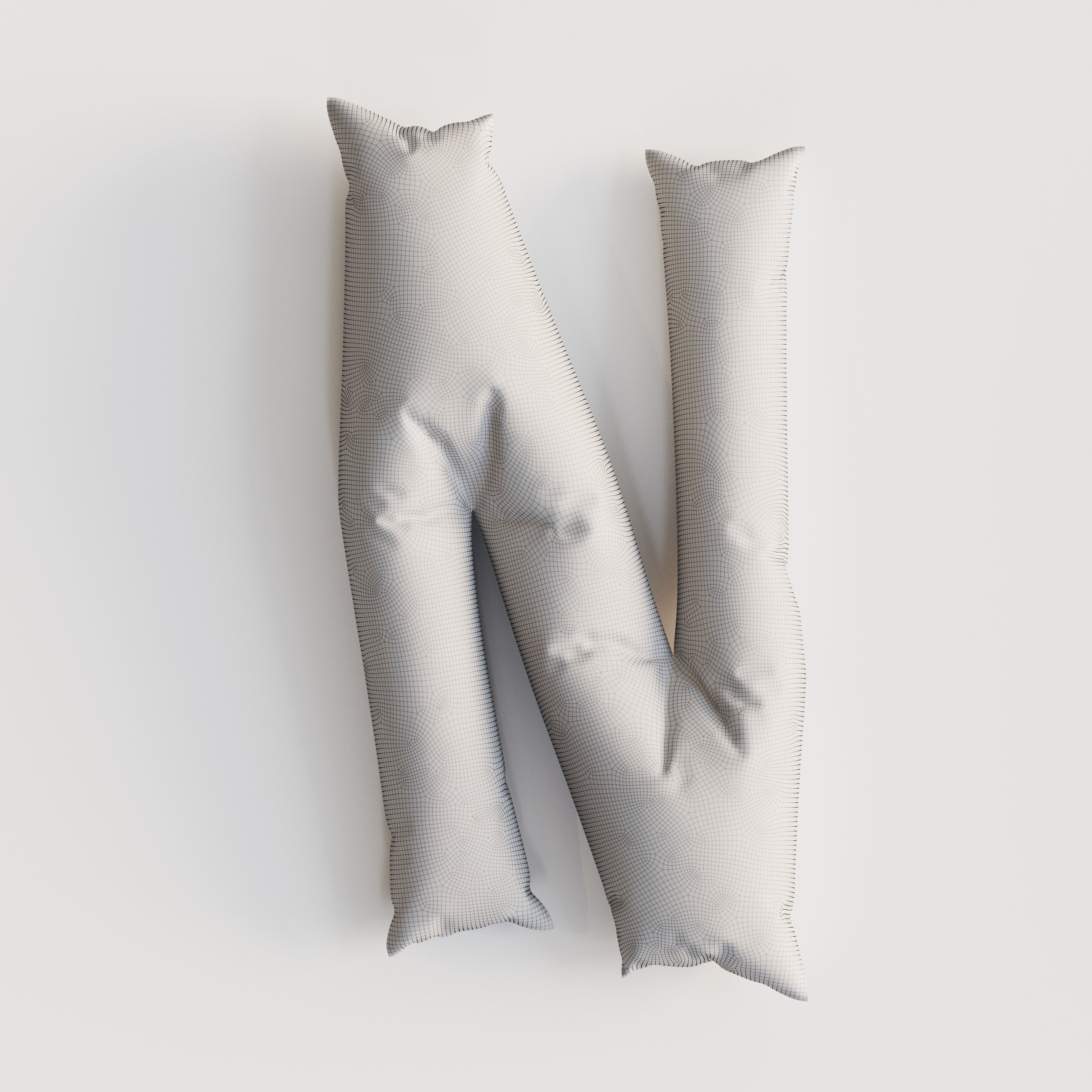 Alphabet balloons  Low-poly 3D model_34