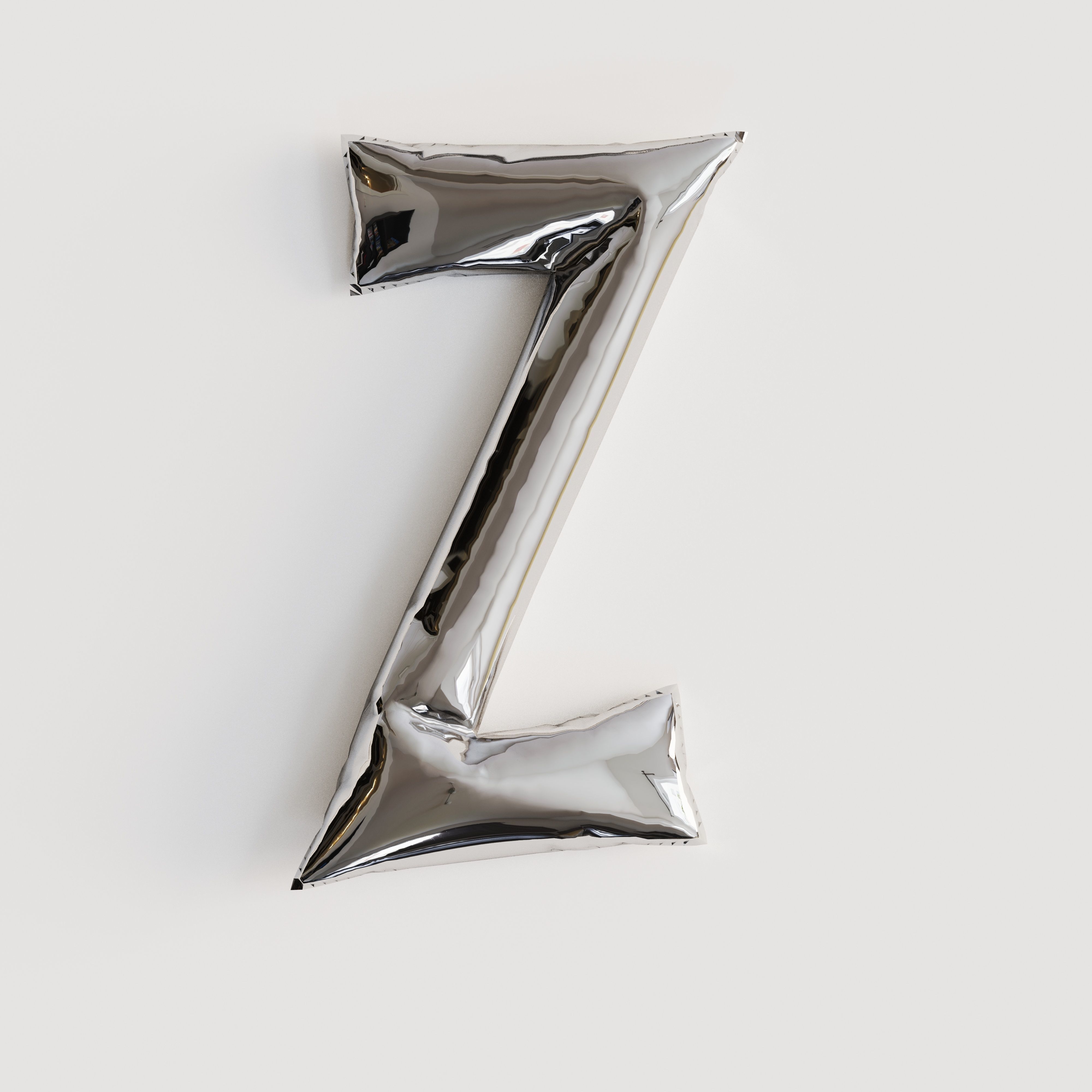 Alphabet balloons  Low-poly 3D model_11