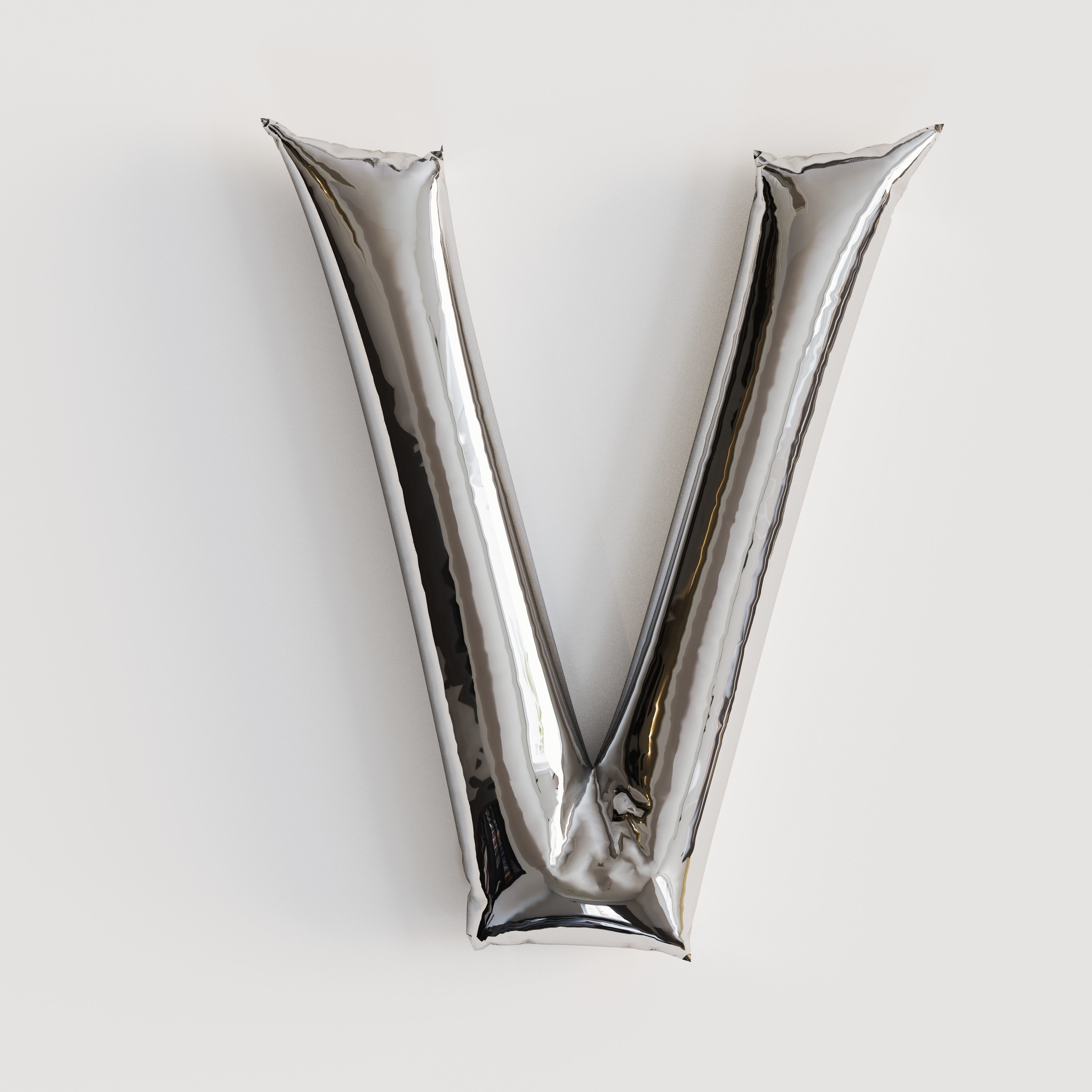 Alphabet balloons  Low-poly 3D model_46