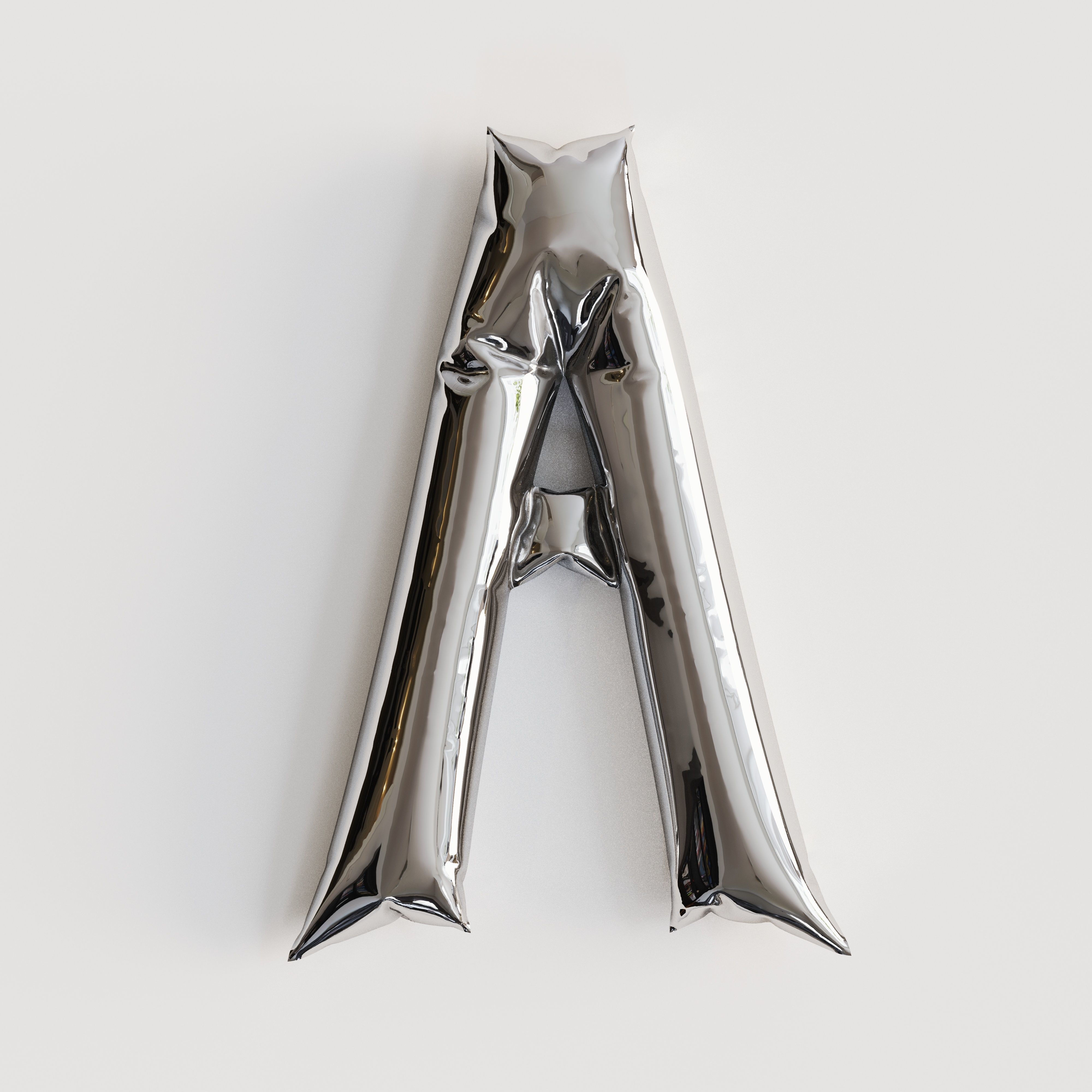 Alphabet balloons  Low-poly 3D model_15