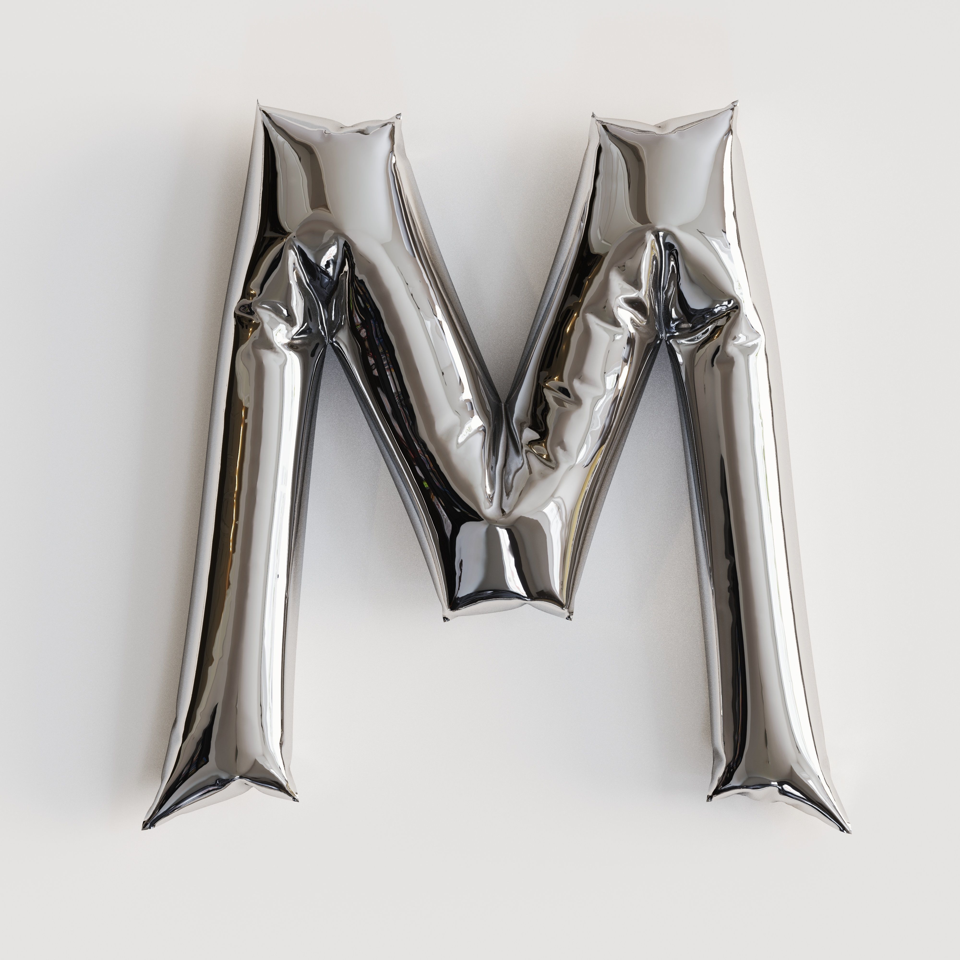 Alphabet balloons  Low-poly 3D model_37