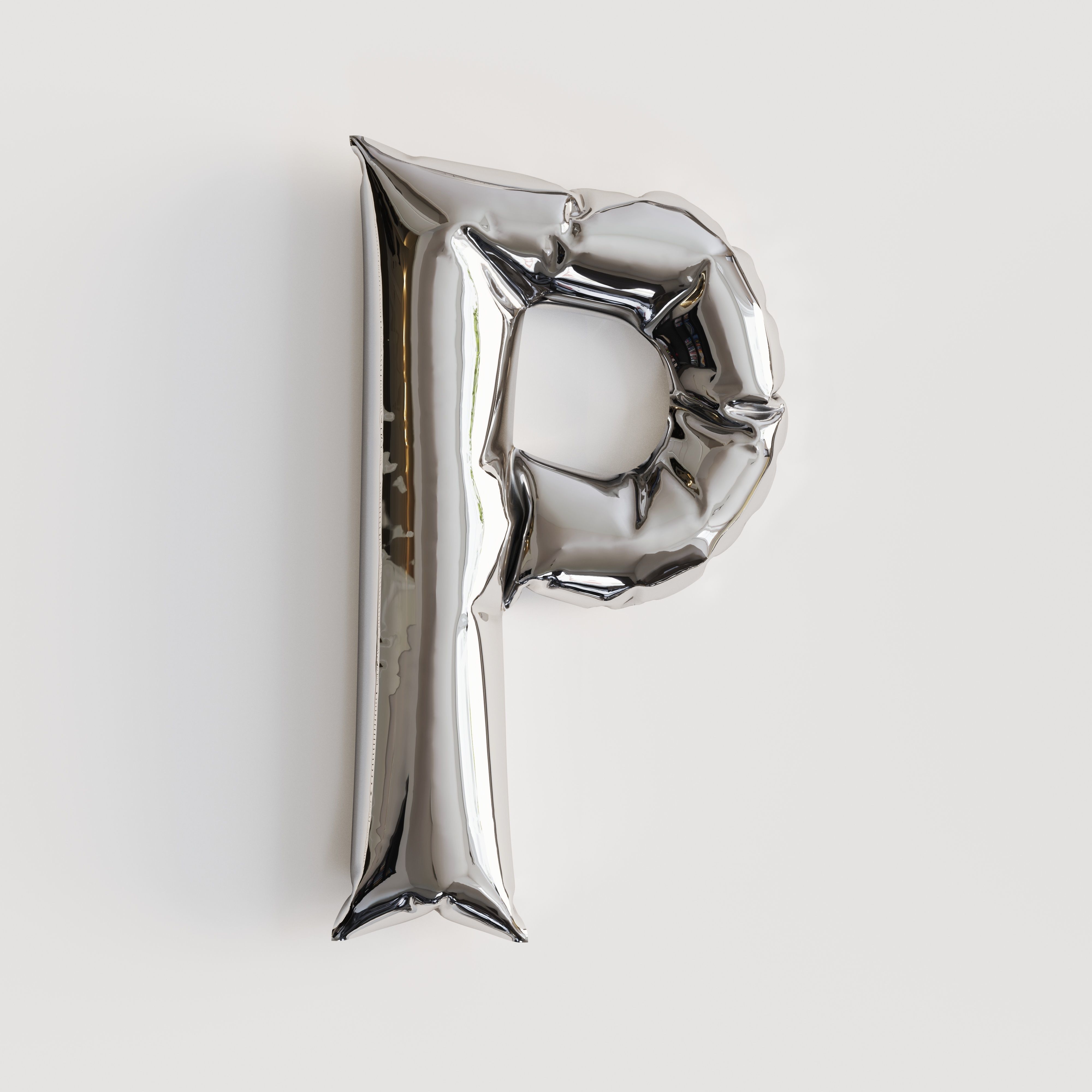 Alphabet balloons  Low-poly 3D model_10