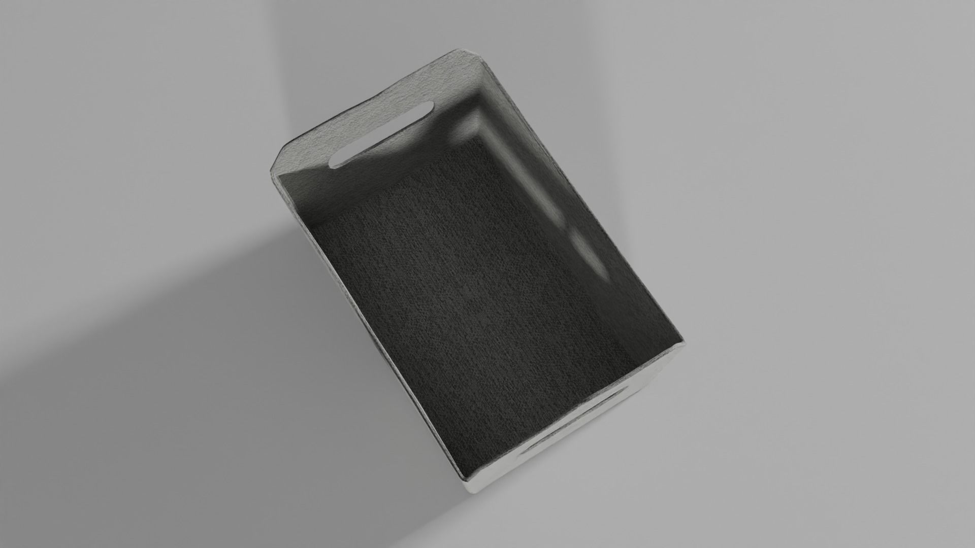 Decorative fabric storage tote Free 3D model_3